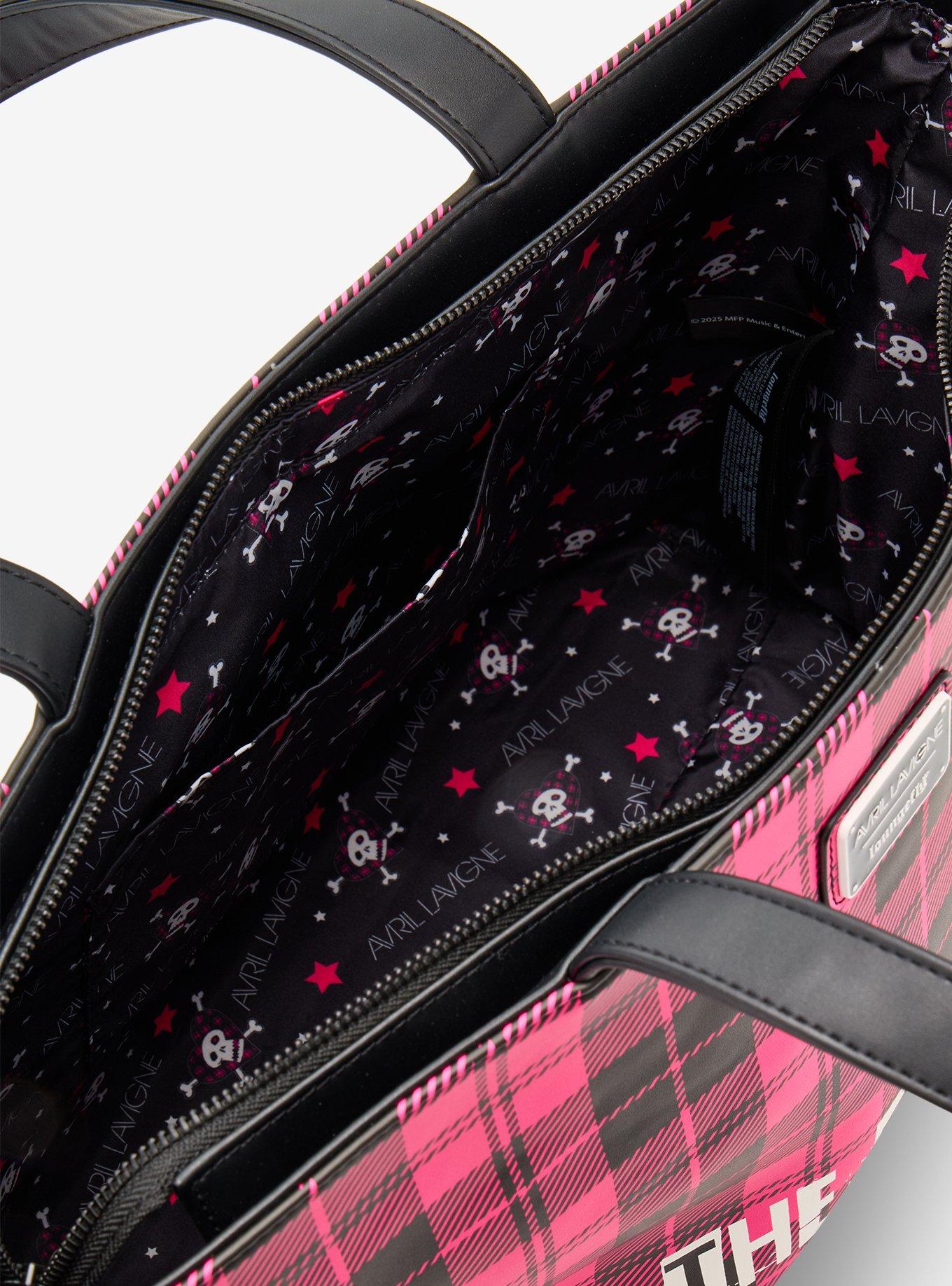 Loungefly Avril Lavigne Plaid Tote Bag, , alternate