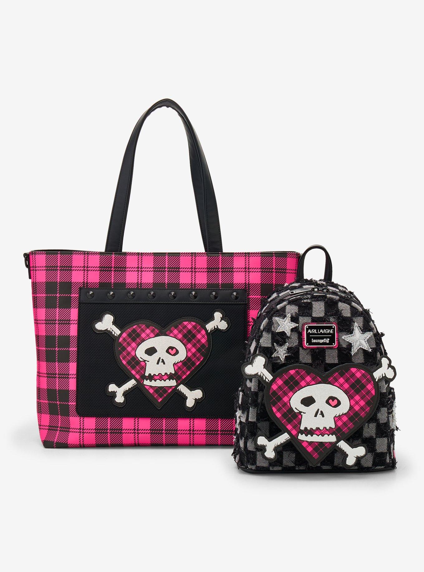 Loungefly Avril Lavigne Plaid Tote Bag, , alternate