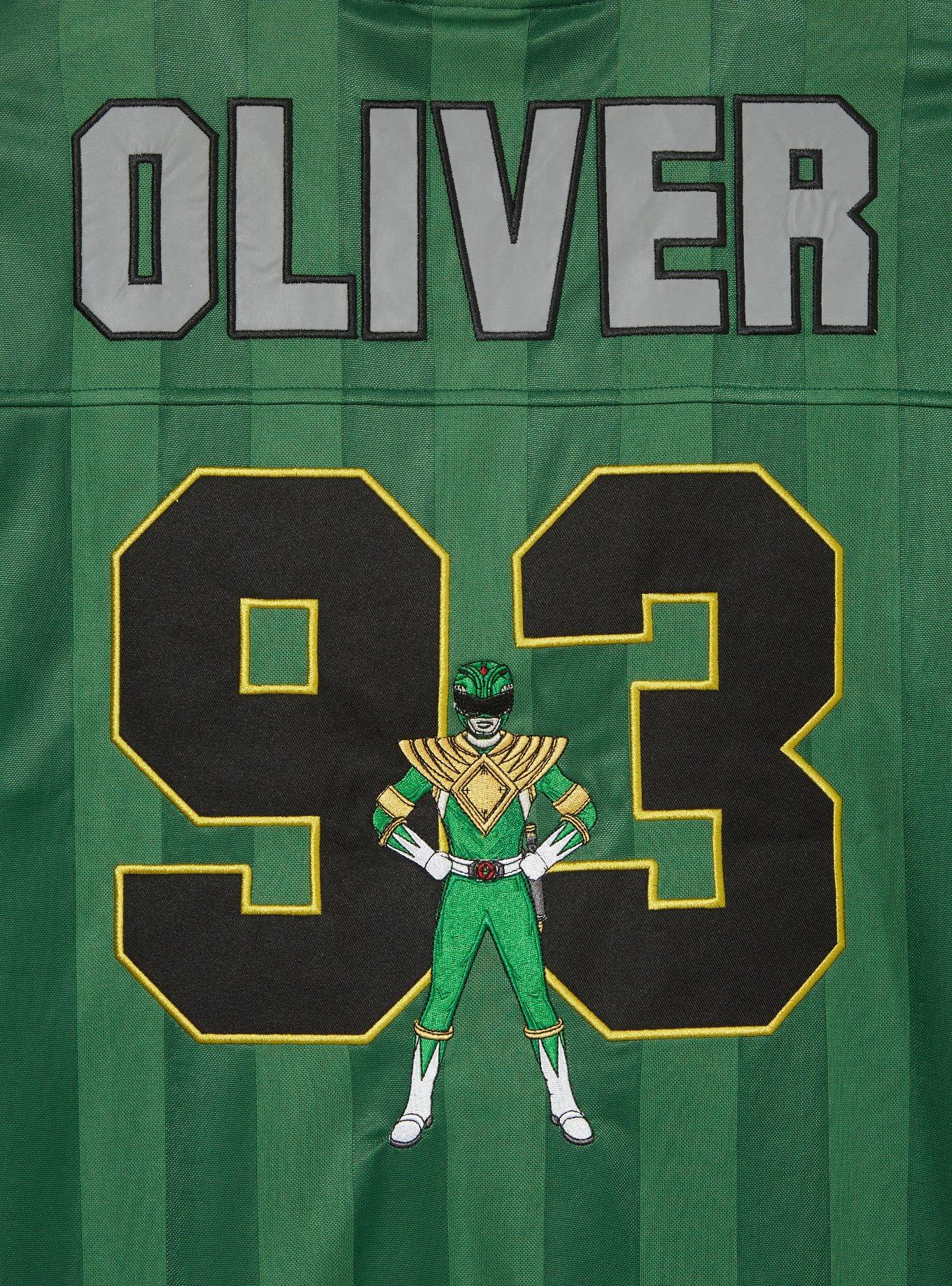 Power Rangers Green Ranger Football Jersey - BoxLunch Exclusive, DARK GREEN, alternate