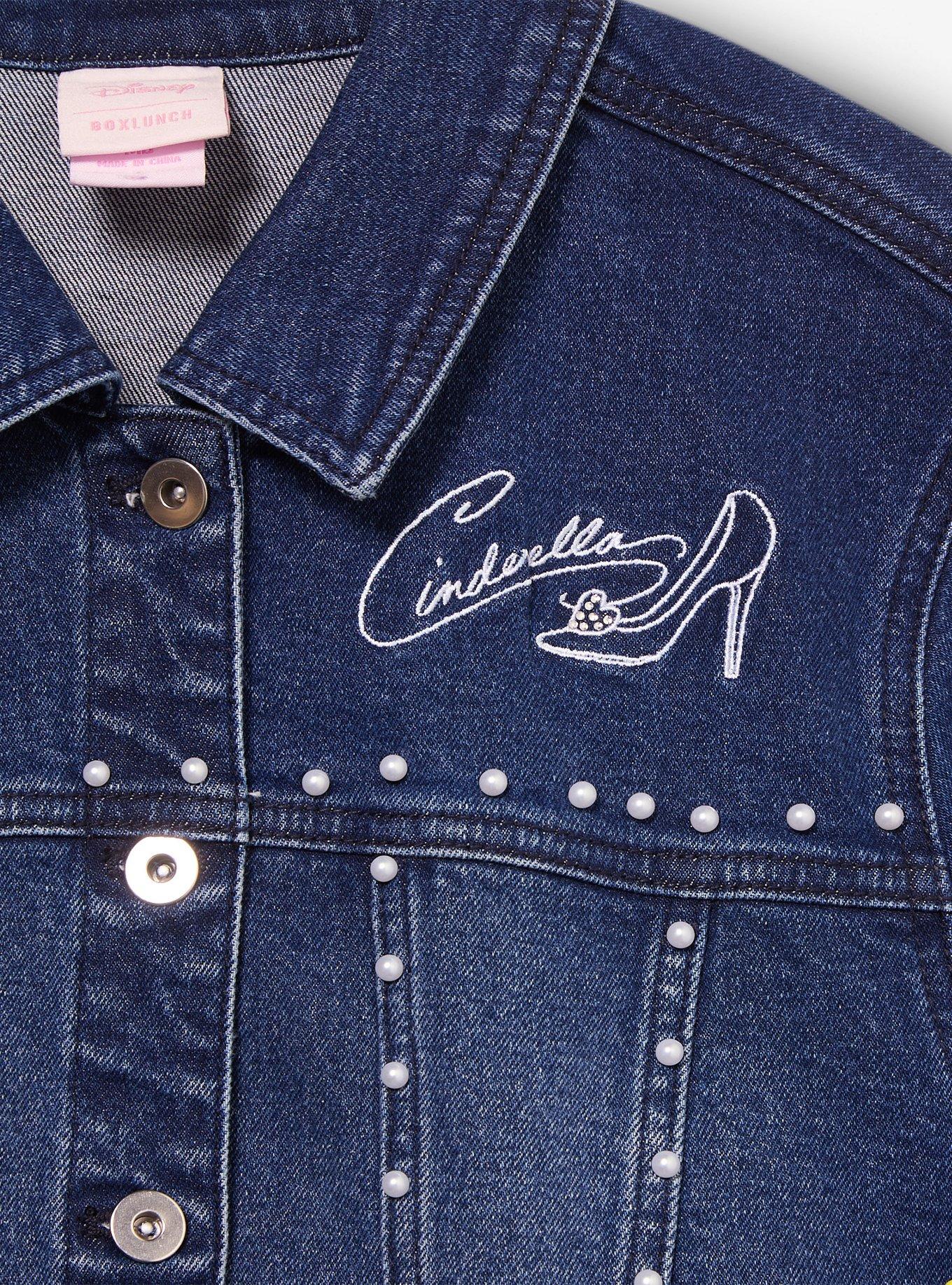 Disney Cinderella Airbrush Castle Denim Jacket, BLUE, alternate