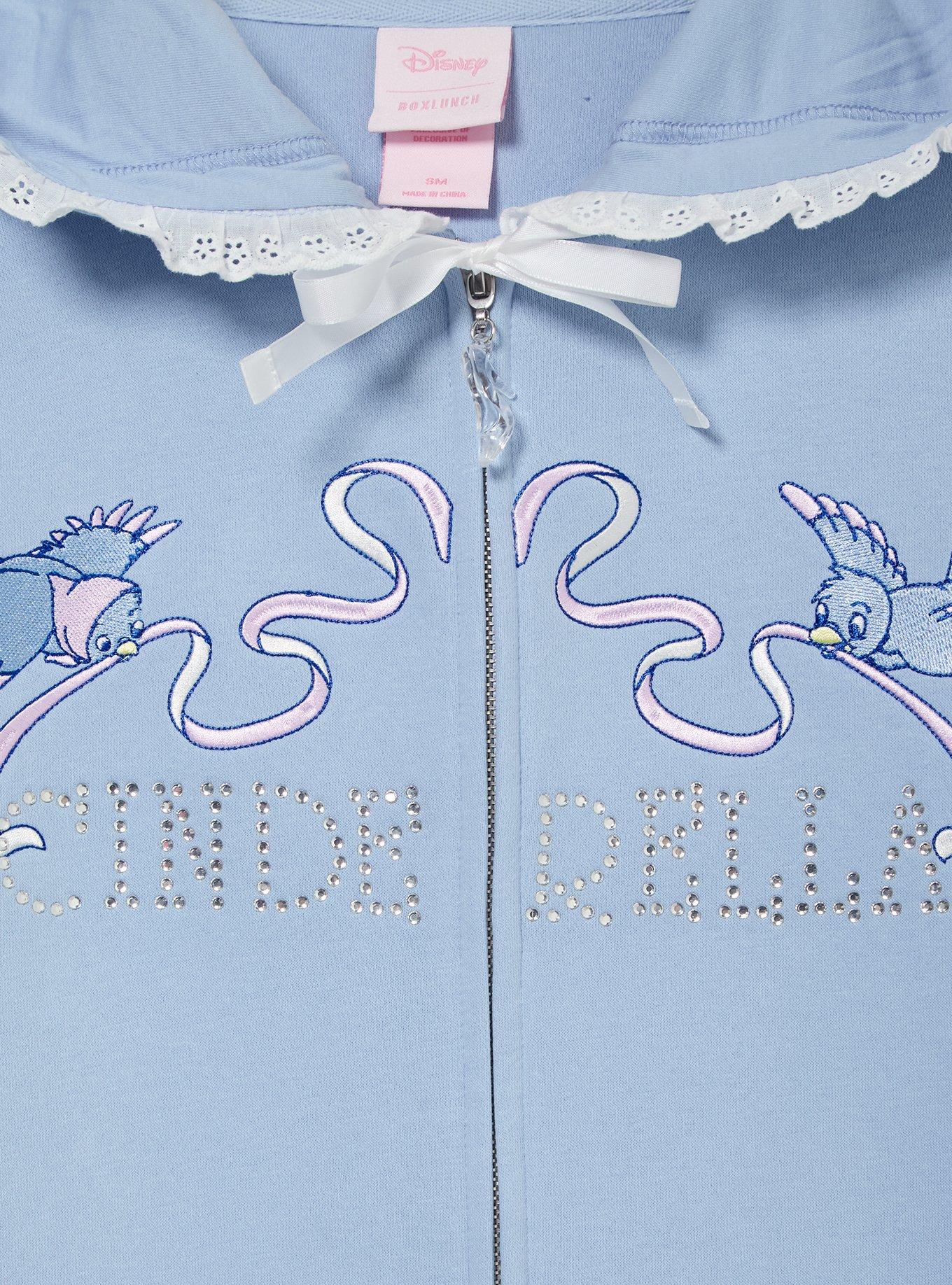 Disney Cinderella Rhinestone Title Hoodie, BLUE, alternate