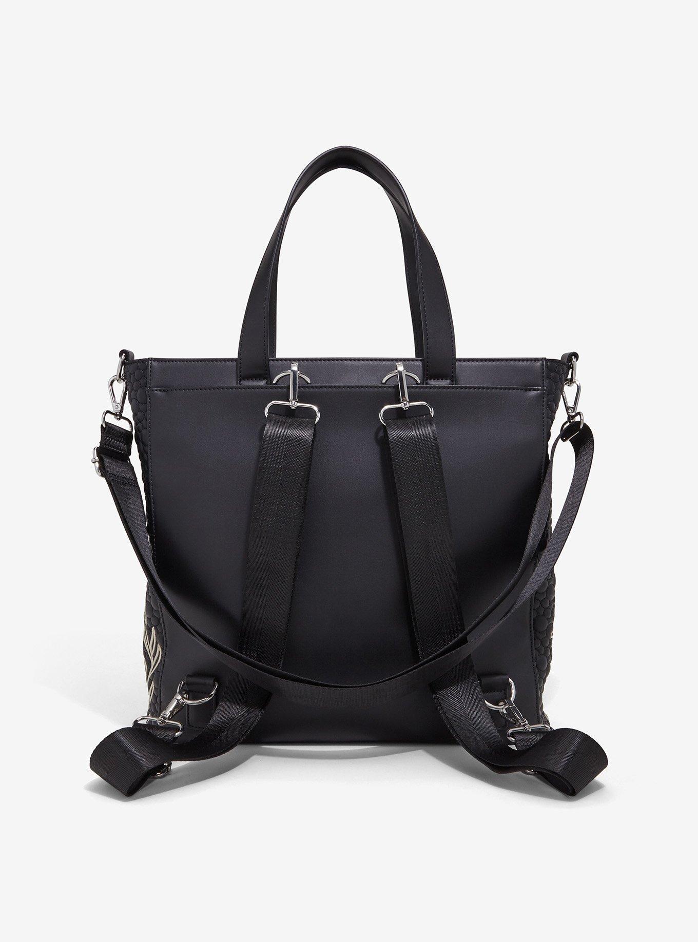 Loungefly Disney Minnie Mouse Textured Convertible Tote Bag, , alternate