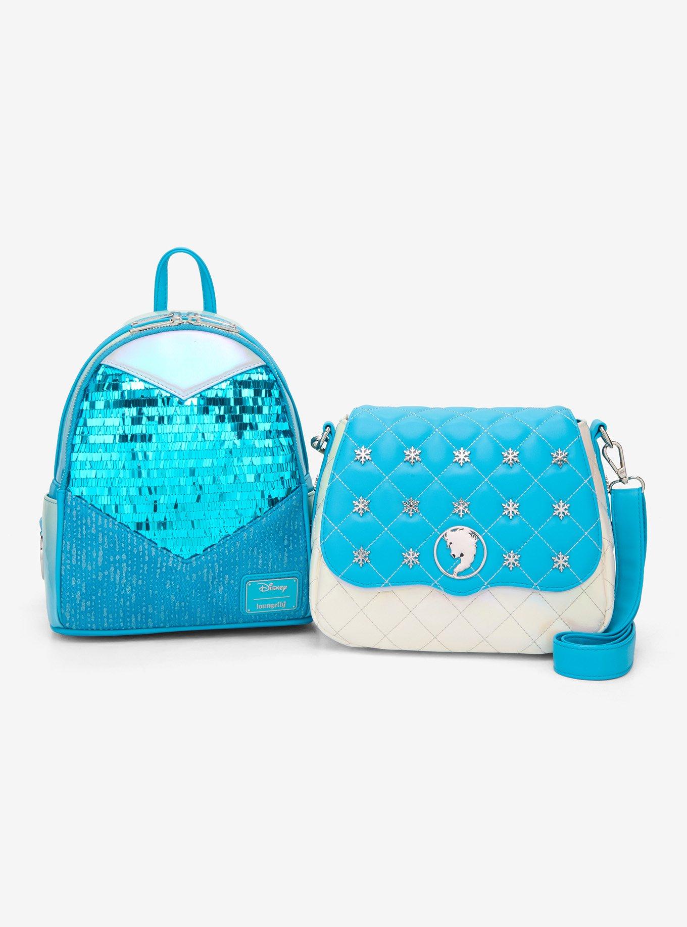 Loungefly Disney Frozen Elsa Dress Sparkle Mini Backpack, , alternate