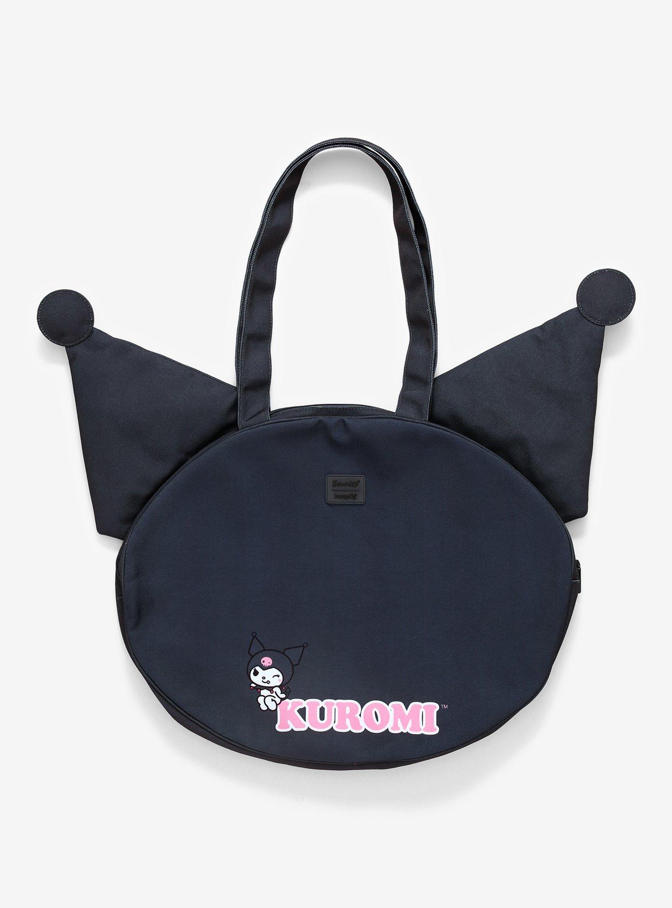 Loungefly Kuromi Face Canvas Tote Bag, , hi-res