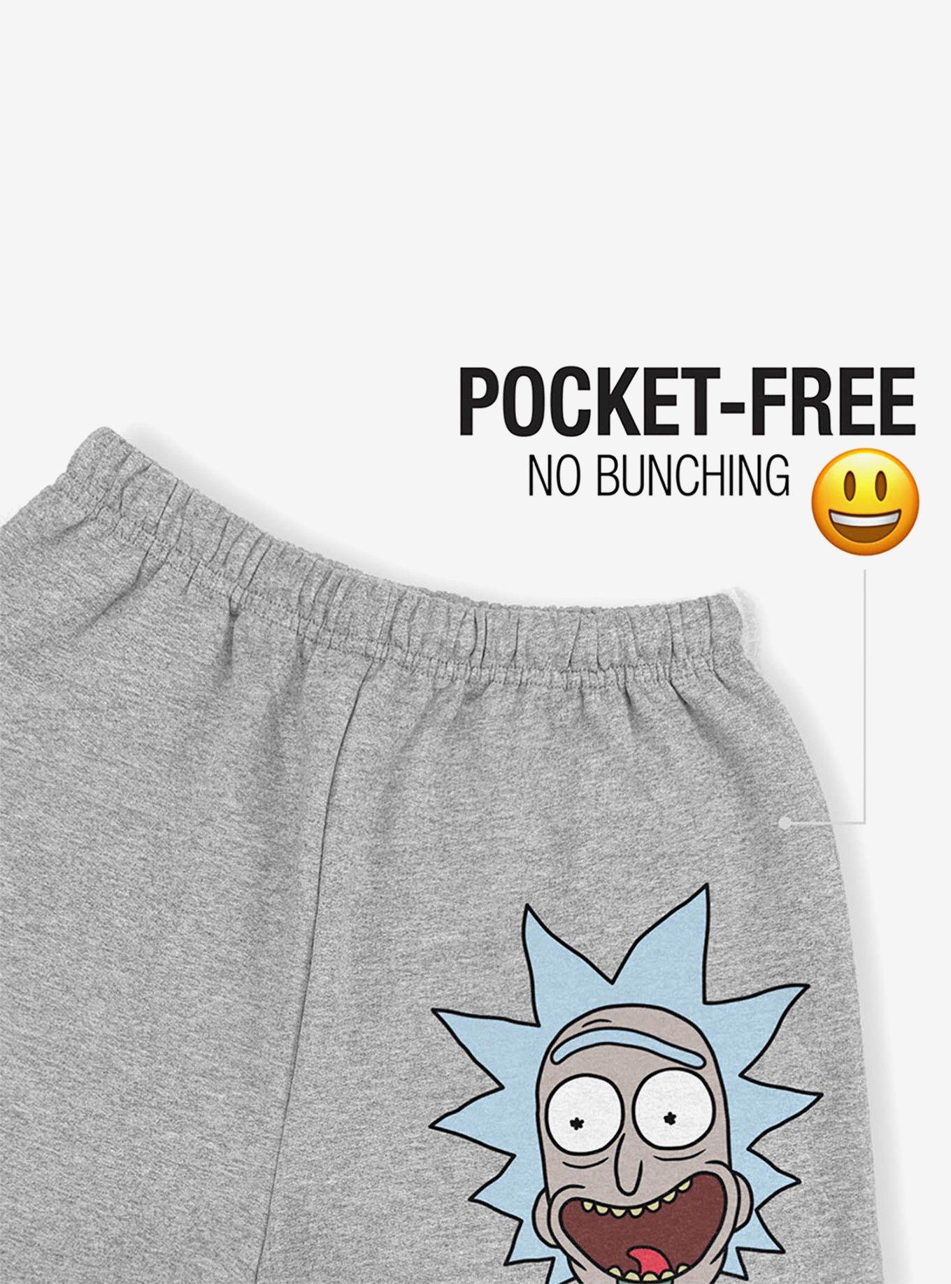 Rick and Morty Rick Headshot Sweatpants, ATHLETIC HEATHER, alternate