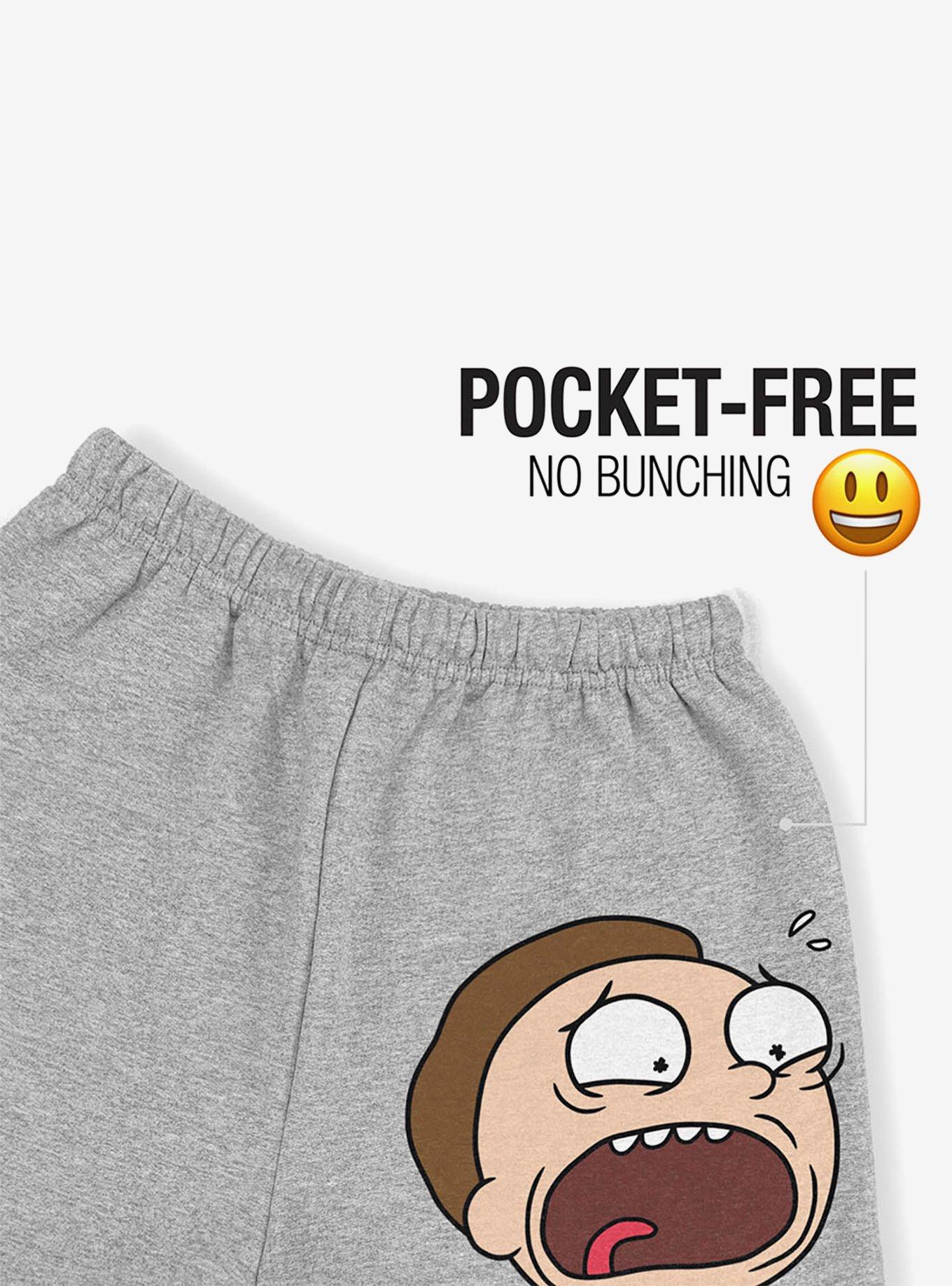 Rick and Morty Morty Headshot Sweatpants, ATHLETIC HEATHER, alternate