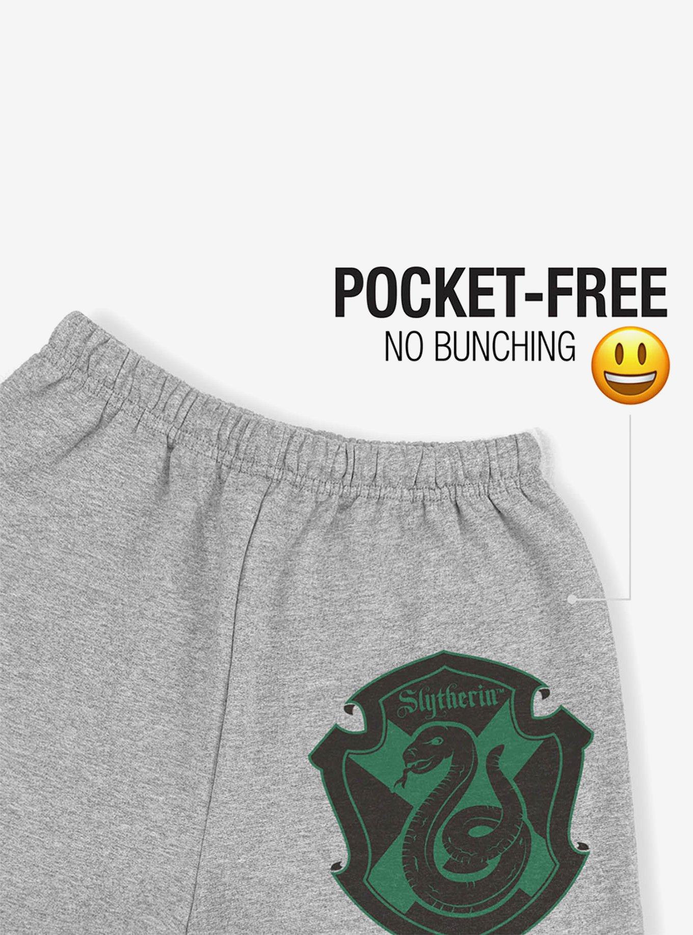 Harry Potter Slytherin Plaid Sigil Sweatpants, ATHLETIC HEATHER, alternate