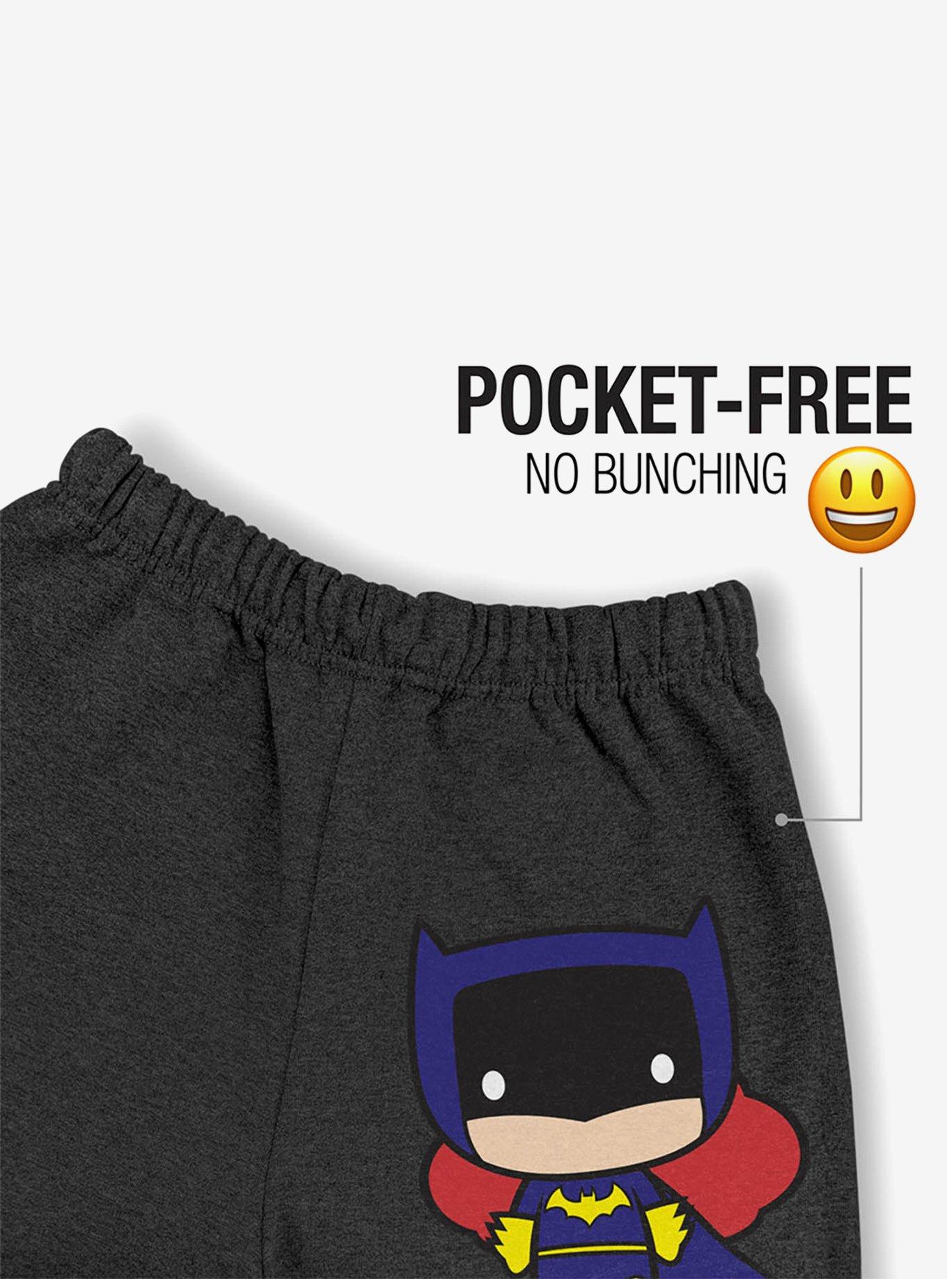 DC Comics Batgirl Cute Chibi Character Sweatpants, CHARCOAL HEATHER, alternate