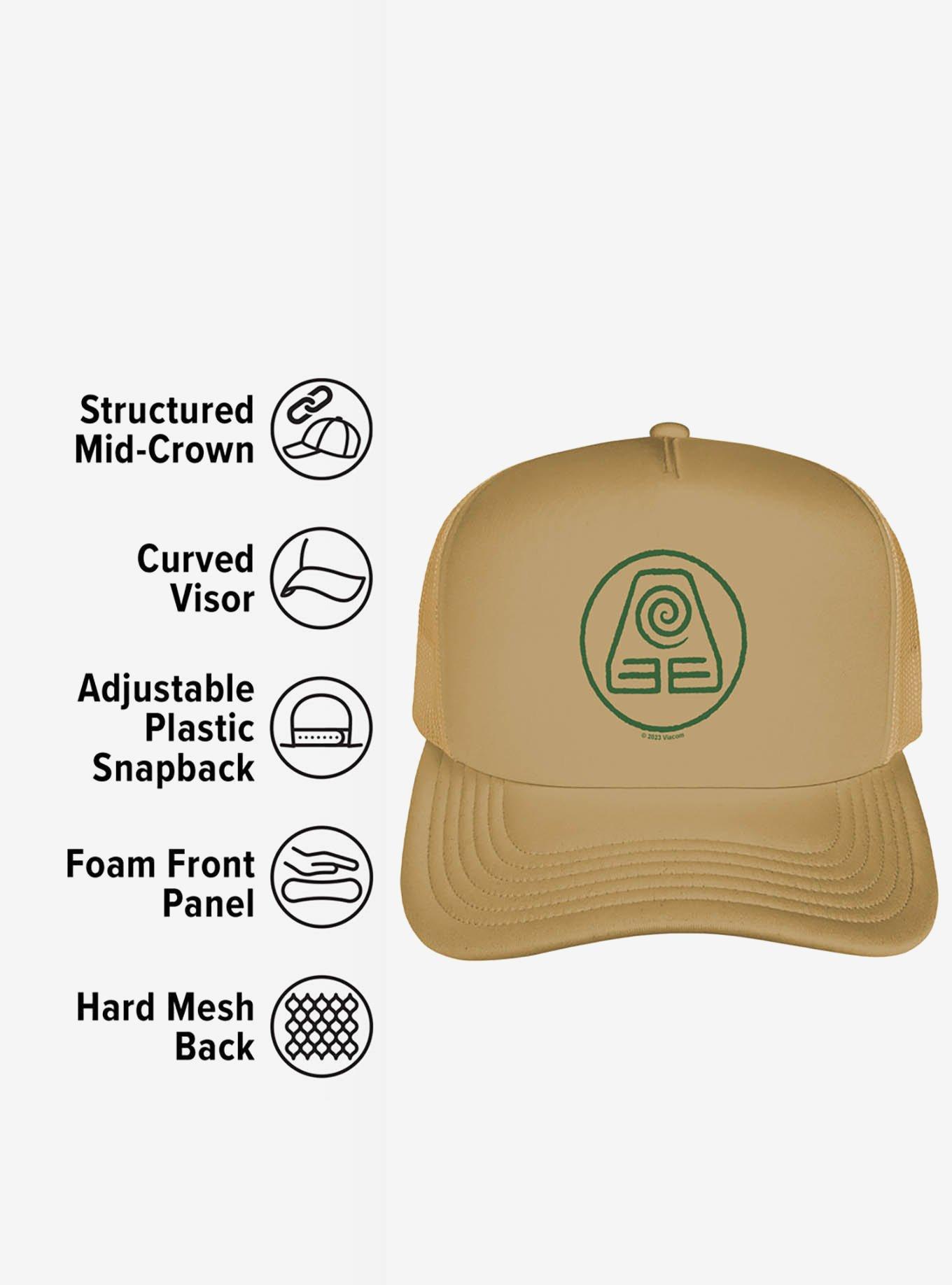 Avatar: The Last Airbender Earth Bending Symbol Foam Trucker Hat, , alternate