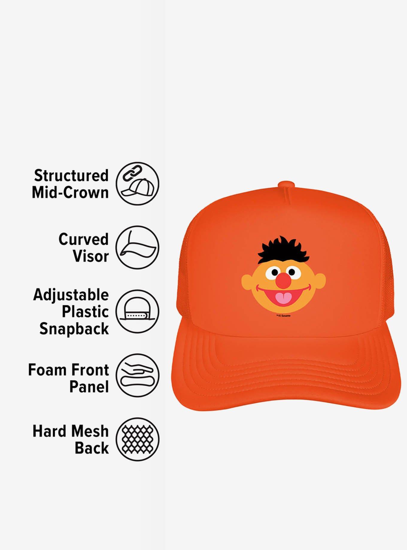 Sesame Street Ernie Head Foam Trucker Hat, , alternate
