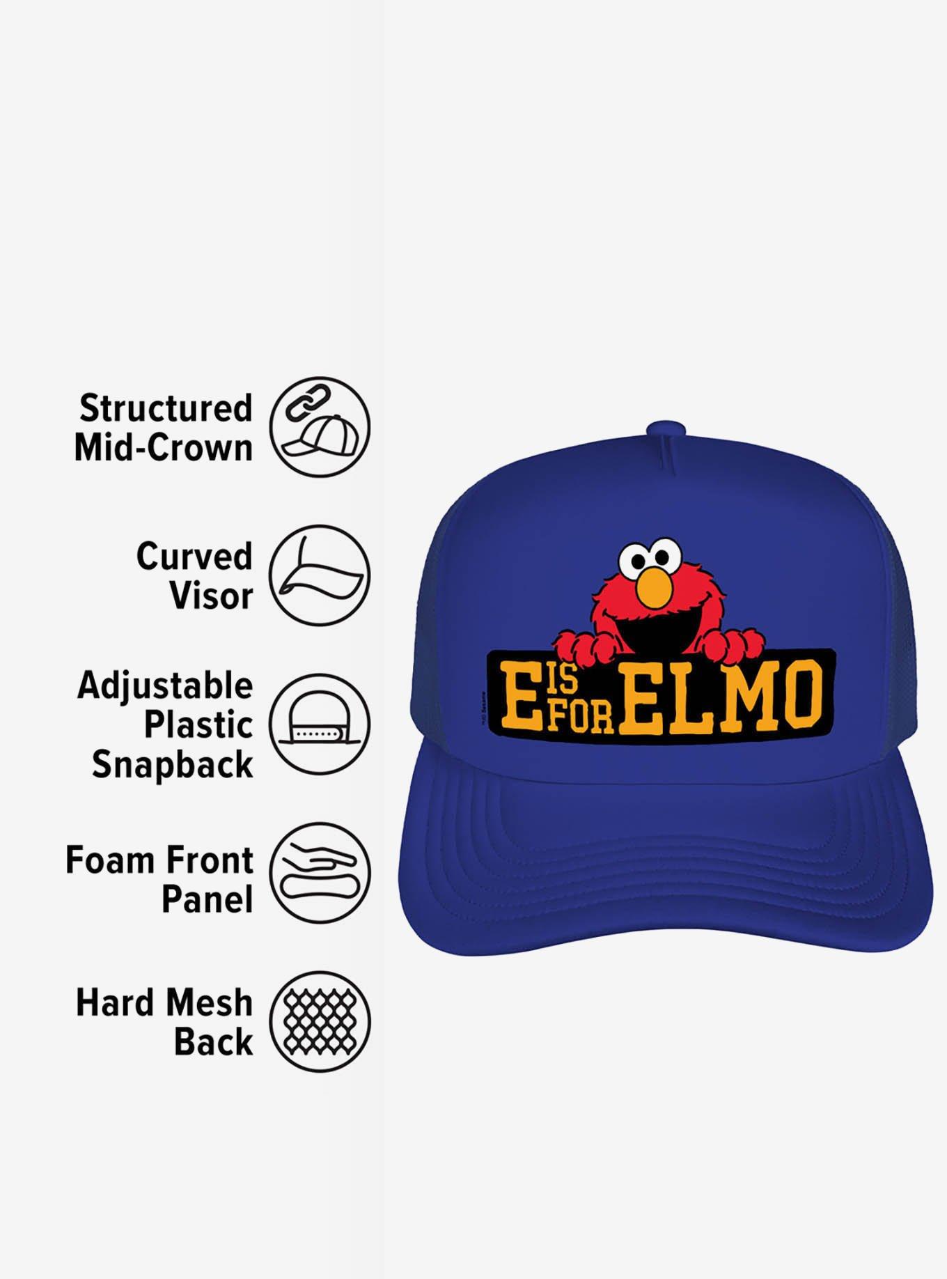 Sesame Street E is for Elmo Foam Trucker Hat, , alternate