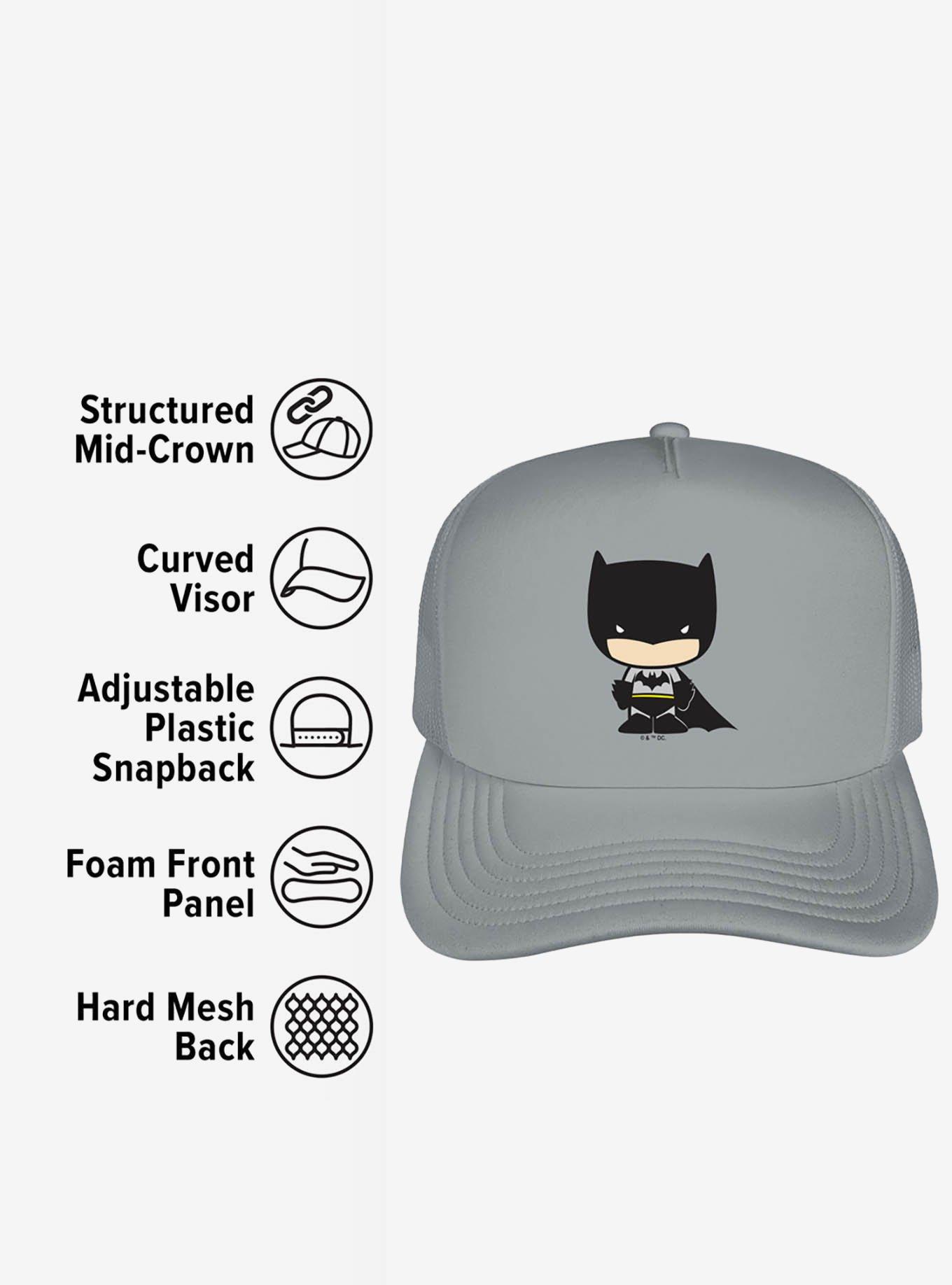 Batman Cute Chibi Character Foam Trucker Hat, , alternate