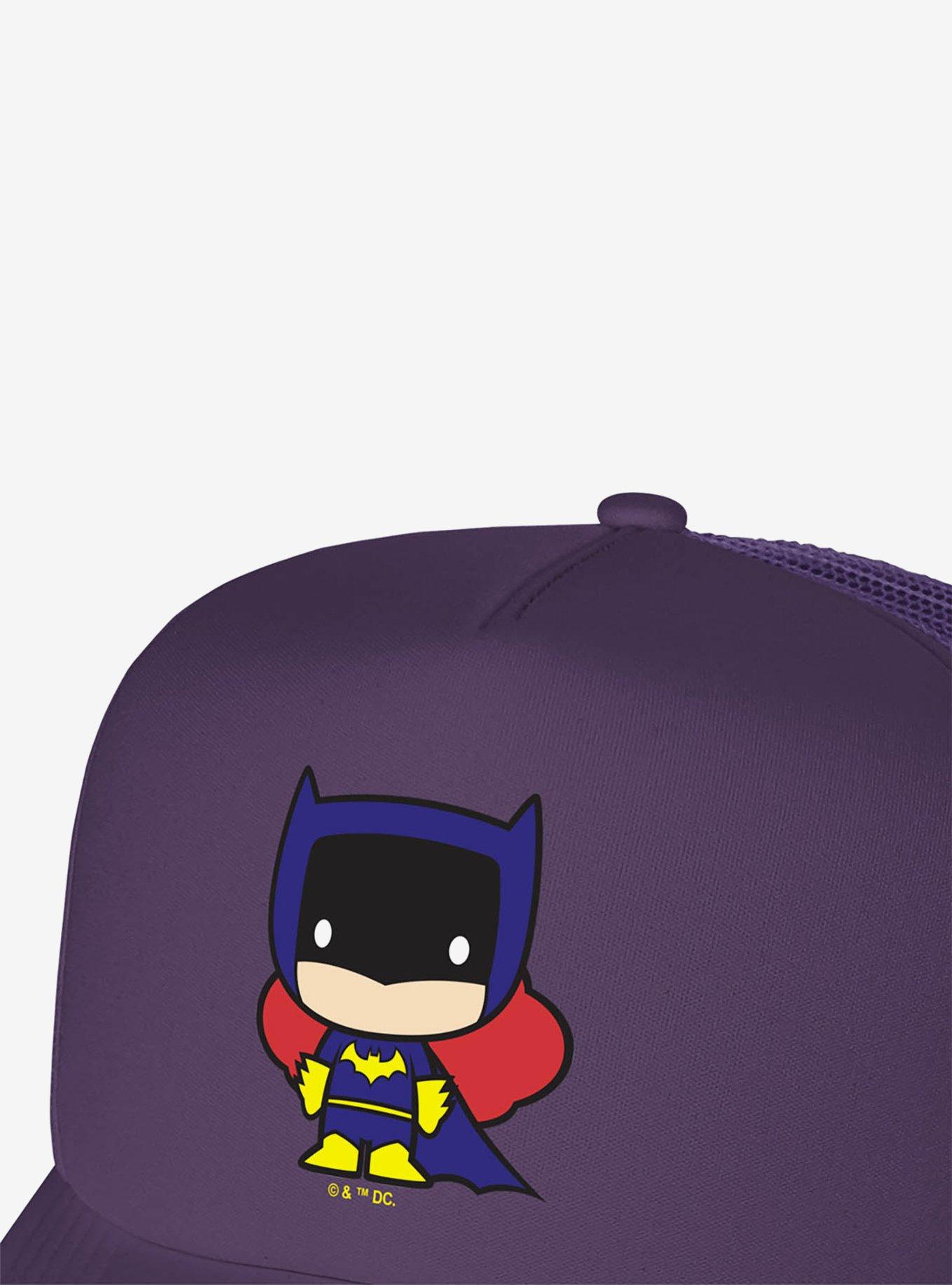 Batman Batgirl Cute Chibi Character Foam Trucker Hat, , hi-res