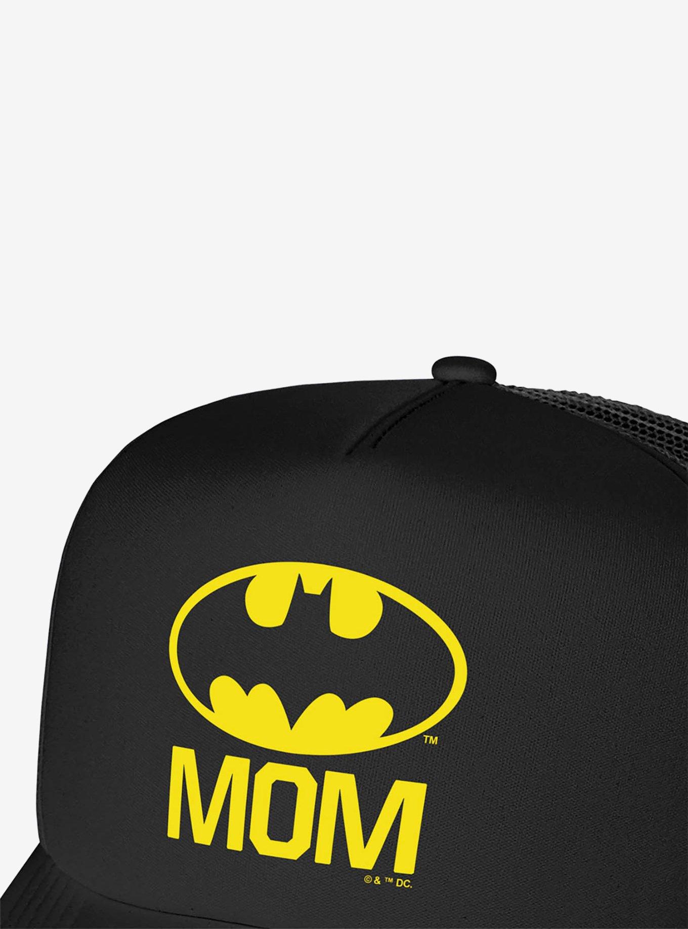 Batman Bat Mom Shield Logo Foam Trucker Hat, , hi-res