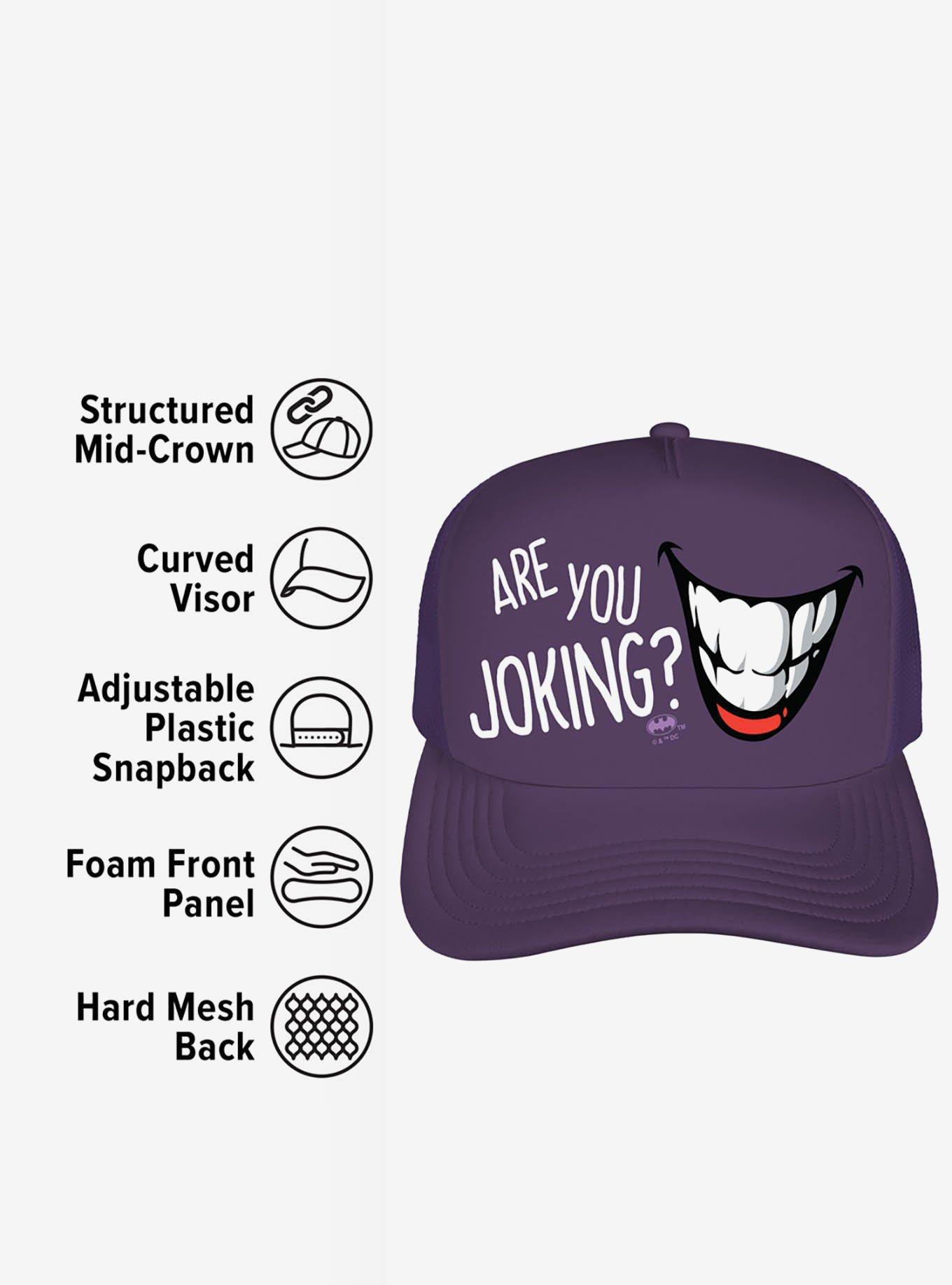 Batman Joker Are You Joking? Foam Trucker Hat, , alternate