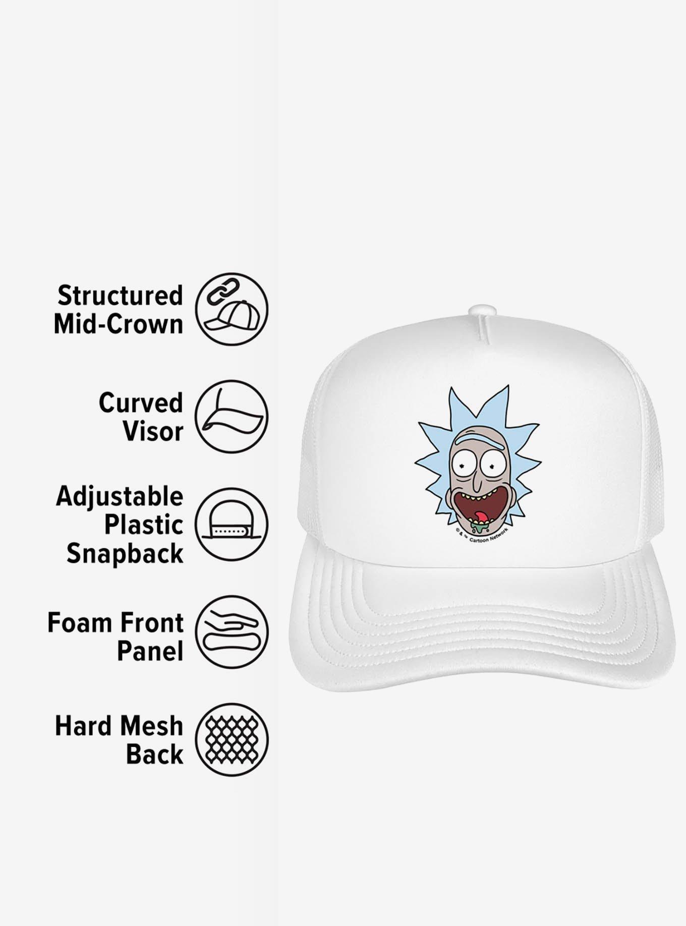 Rick And Morty Rick Headshot Foam Trucker Hat, , alternate