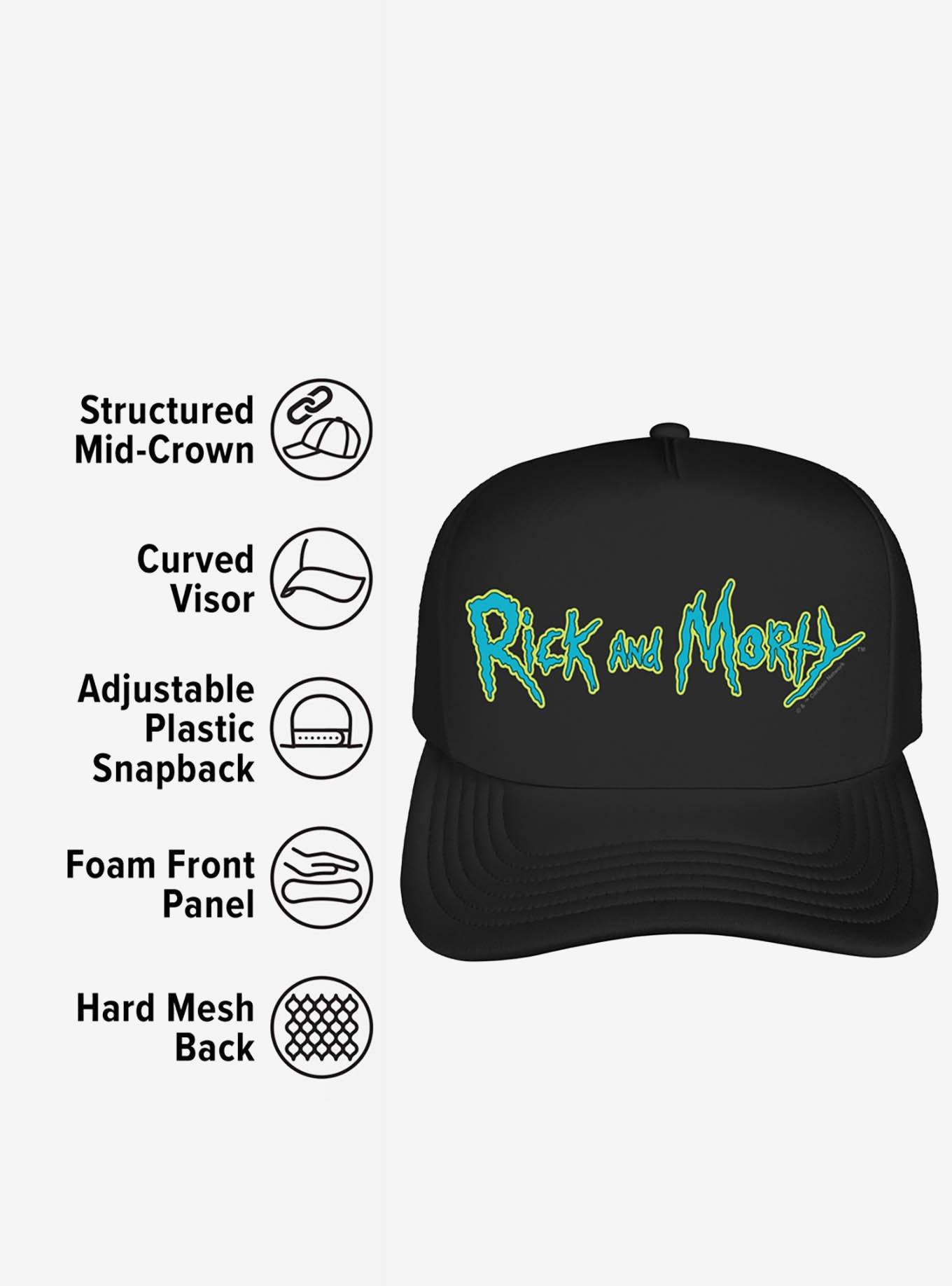 Rick And Morty Logo Foam Trucker Hat, , alternate