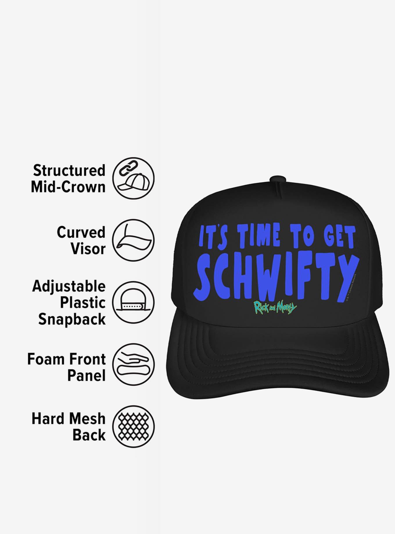 Rick And Morty Time To Get Schwifty Foam Trucker Hat, , alternate