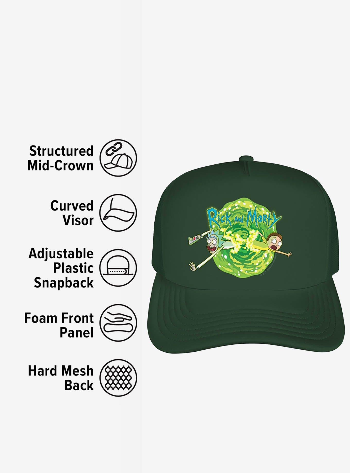 Rick And Morty Portal Foam Trucker Hat, , alternate
