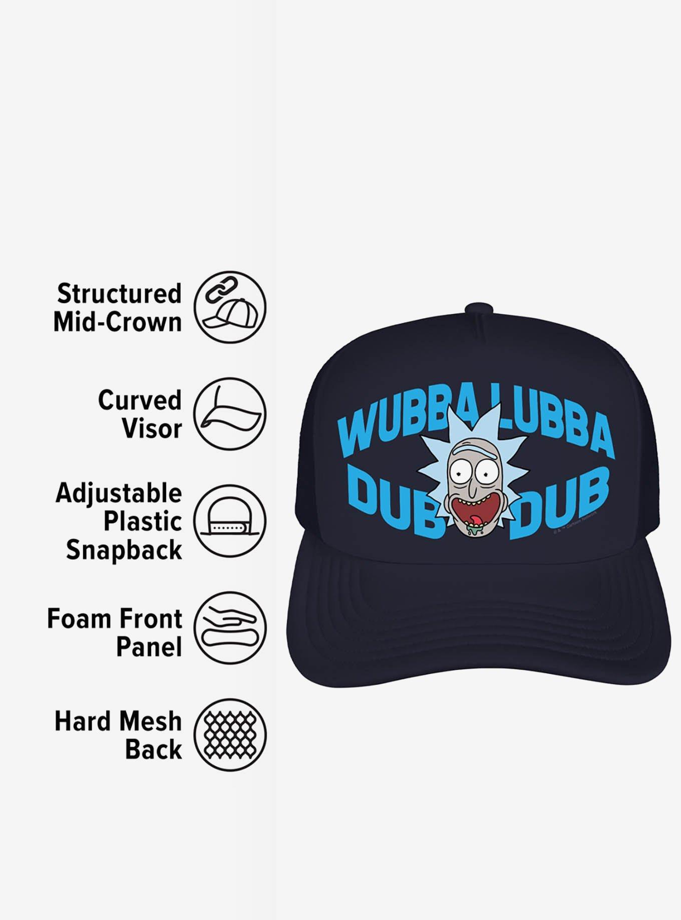 Rick And Morty Wubba Lubba Dub Dub Foam Trucker Hat, , alternate