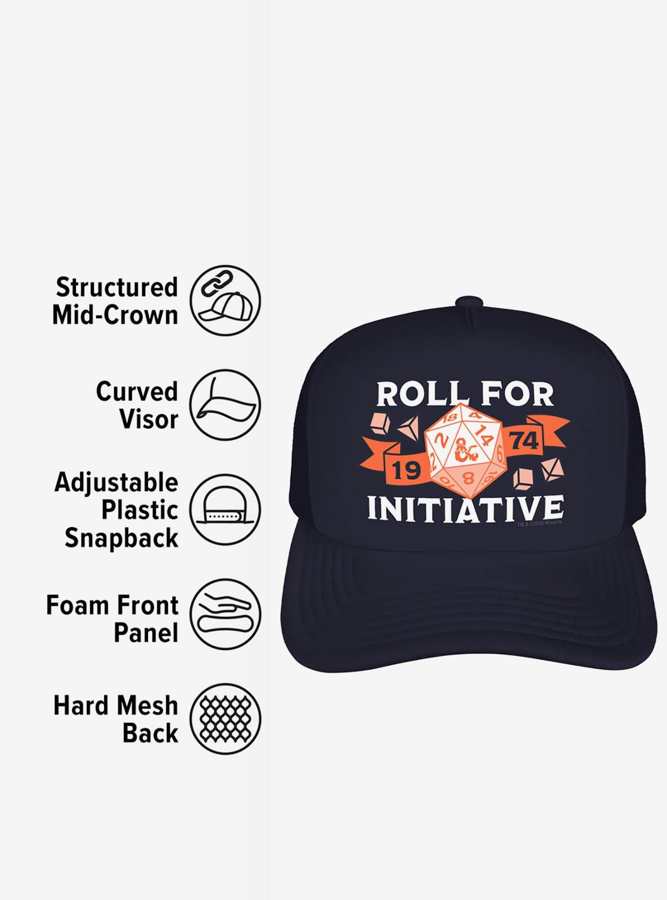 Dungeons And Dragons Roll For Initiative Foam Trucker Hat, , alternate