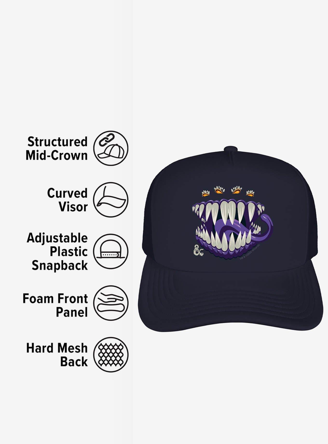 Dungeons And Dragons Mimic Hat Foam Trucker Hat, , alternate