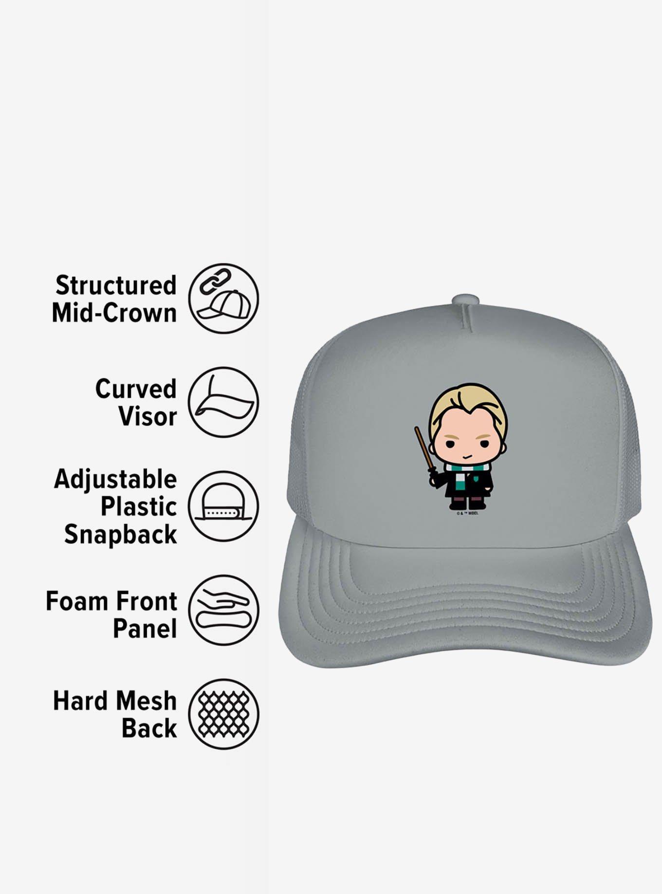 Harry Potter Draco Cute Chibi Character Foam Trucker Hat, , alternate
