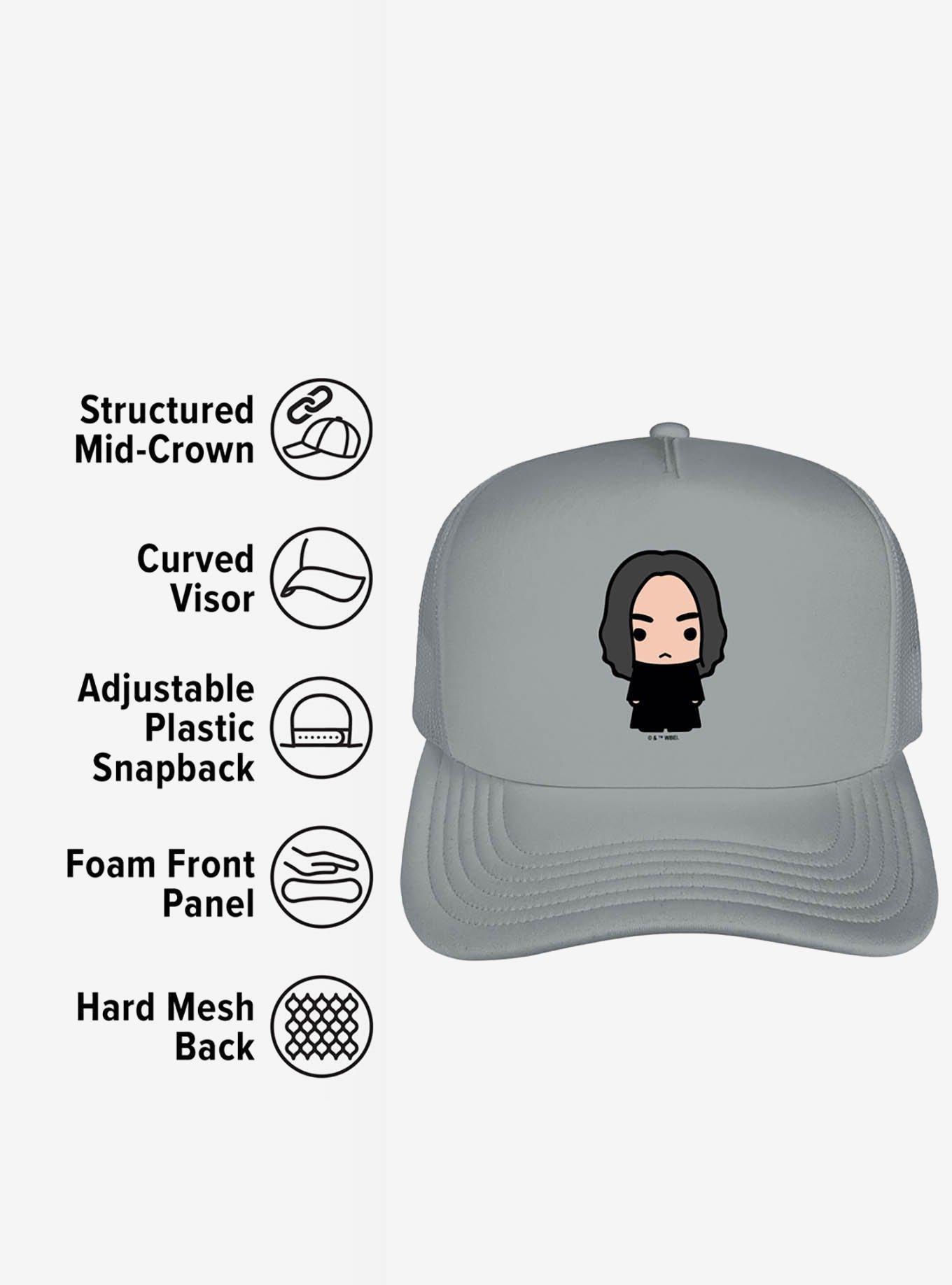 Harry Potter Snape Cute Chibi Character Foam Trucker Hat, , alternate