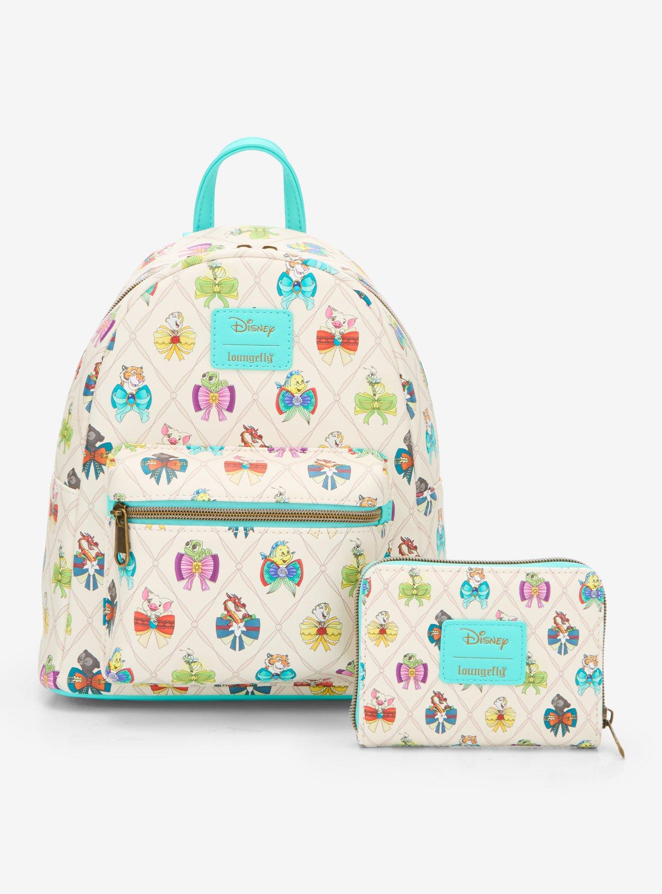 Loungefly Disney Princess Bows & Sidekicks Mini Zipper Wallet, , alternate