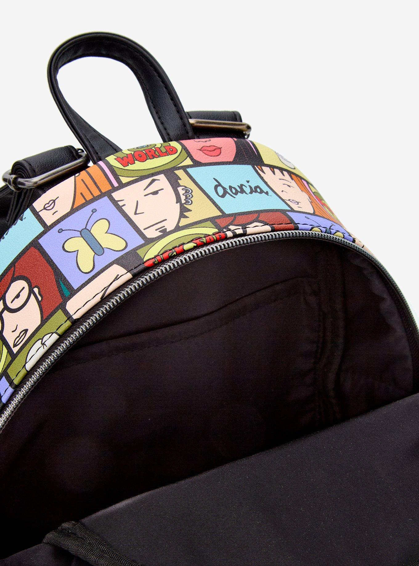 Loungefly Daria Grid Skull Mini Backpack, , alternate