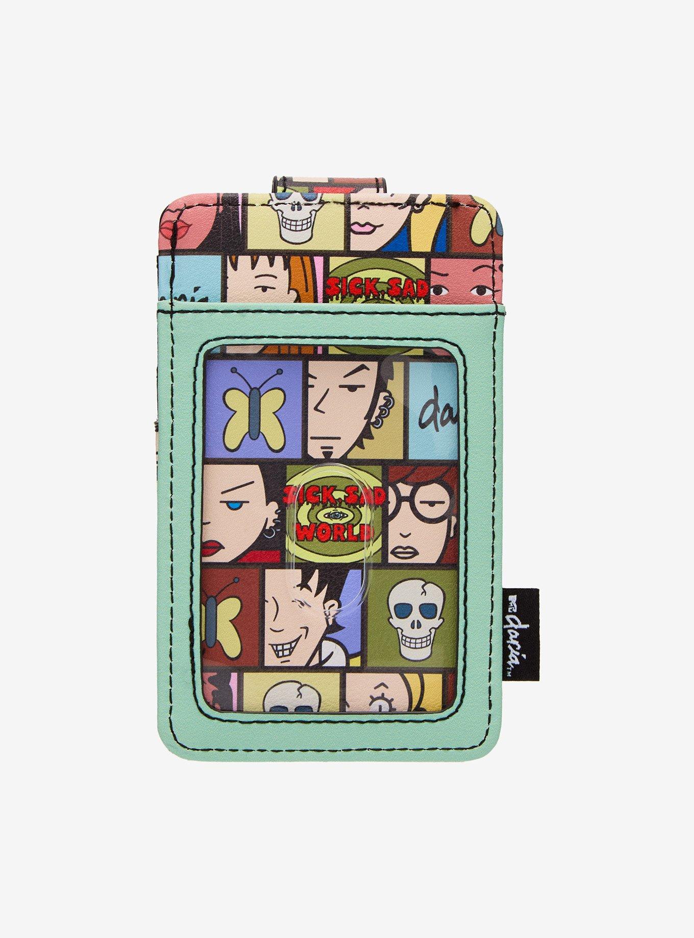 Loungefly Daria Grid Vertical Cardholder, , alternate