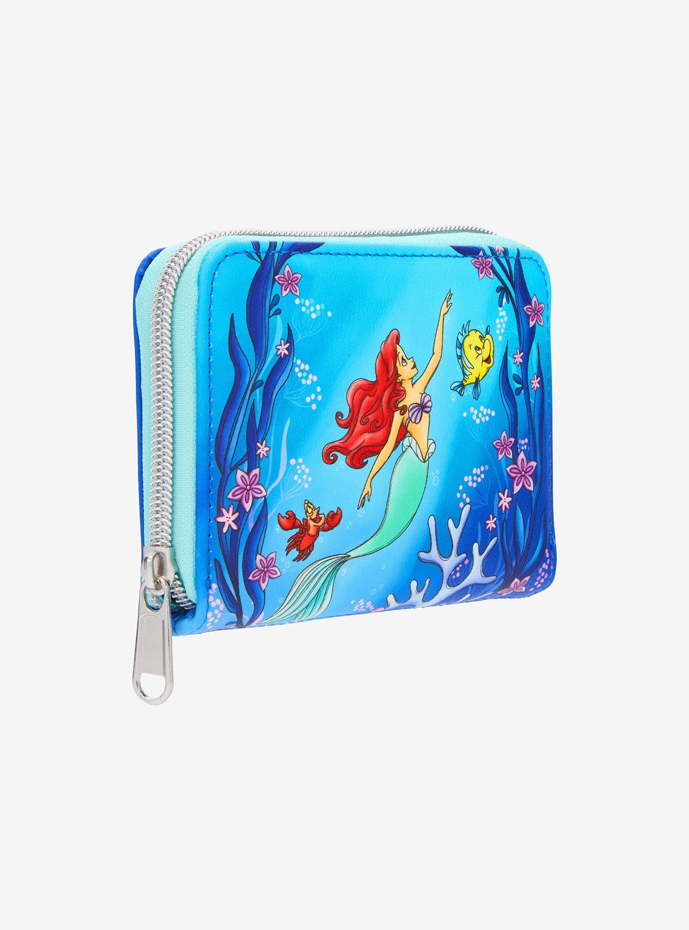 Loungefly The Little Mermaid Trio Sea Mini Zipper Wallet, , hi-res
