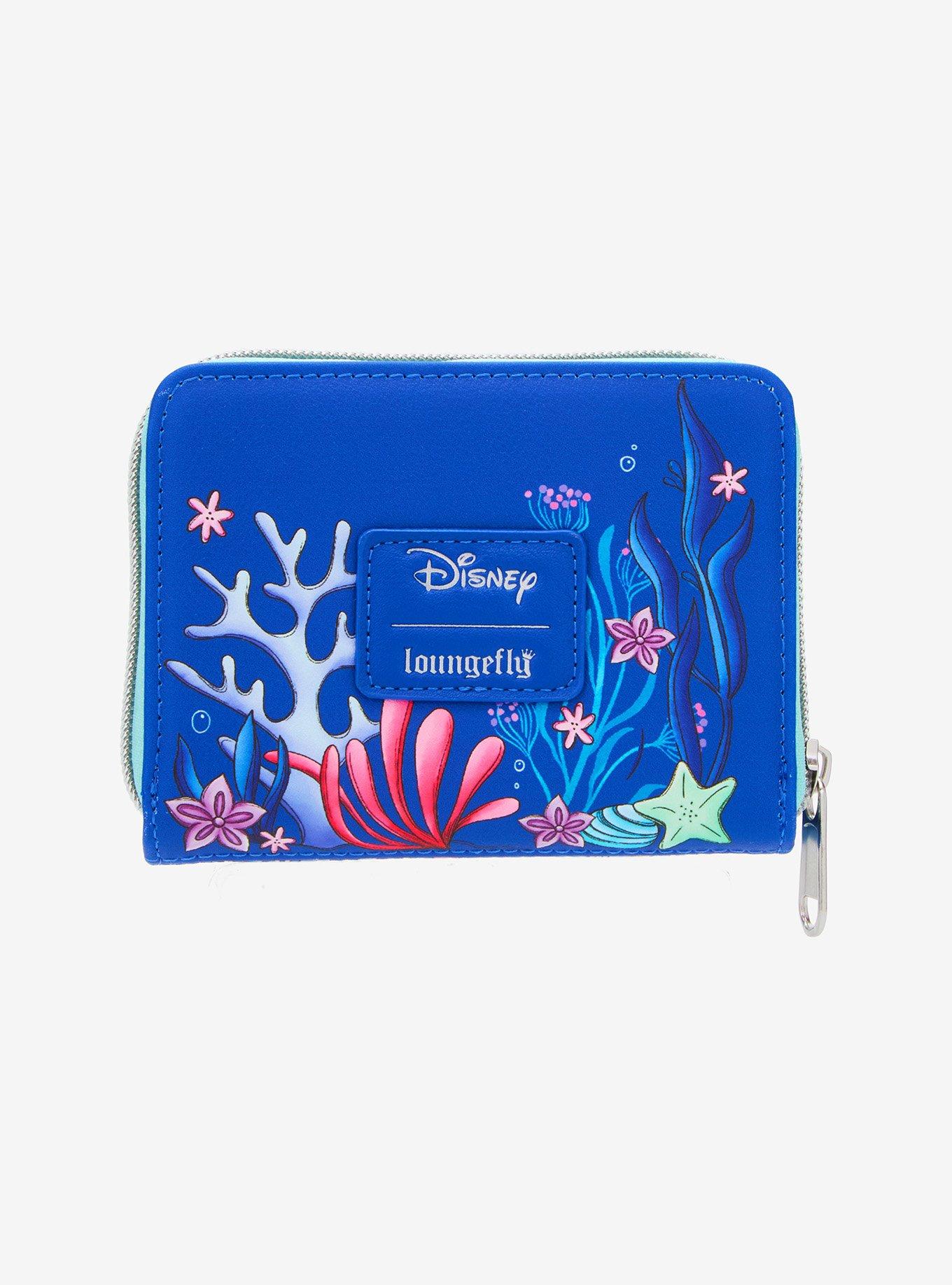 Loungefly The Little Mermaid Trio Sea Mini Zipper Wallet, , alternate