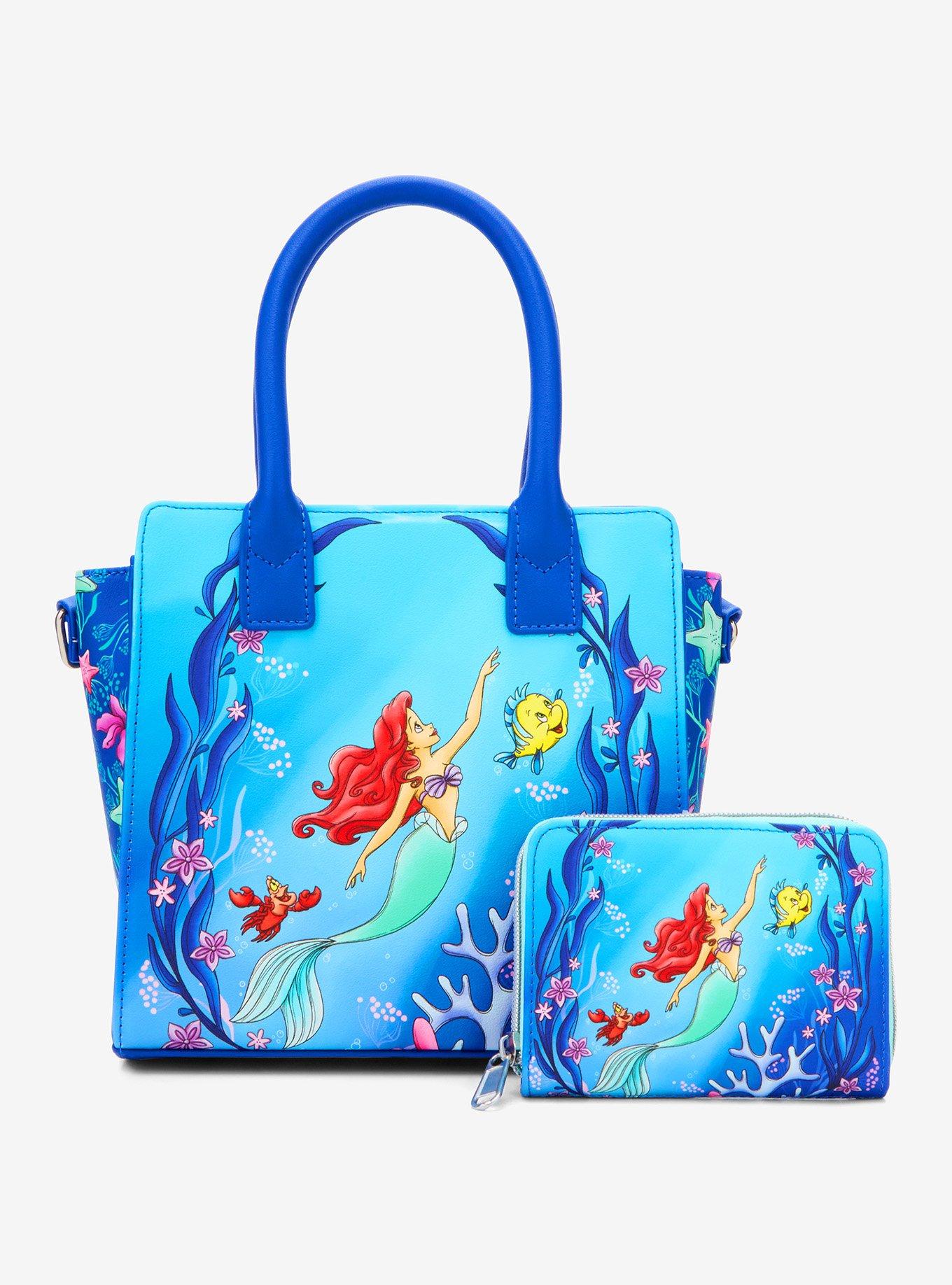 Loungefly The Little Mermaid Trio Sea Mini Zipper Wallet, , alternate