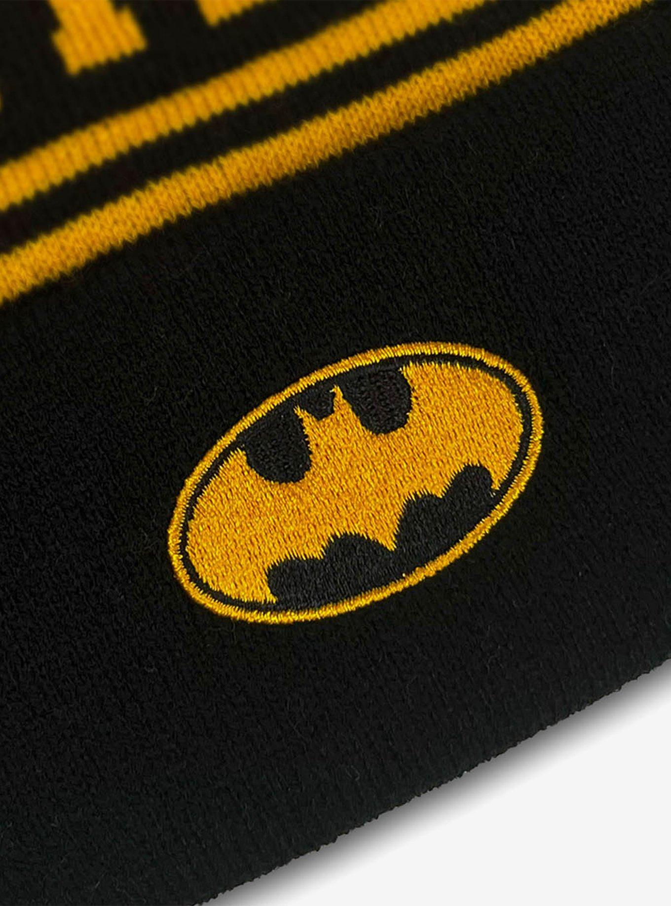 DC Comics Batman Acrylic Knit Beanie With Pom, , hi-res