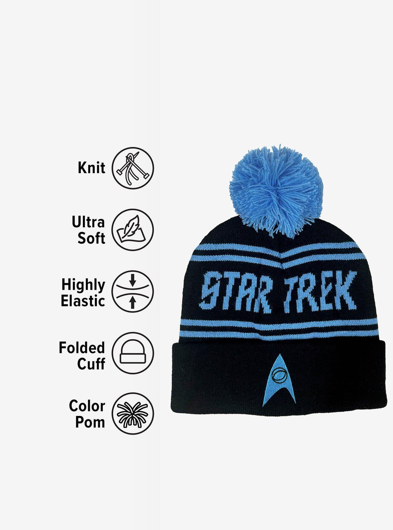 Star Trek Science Acrylic Knit Beanie With Pom, , alternate