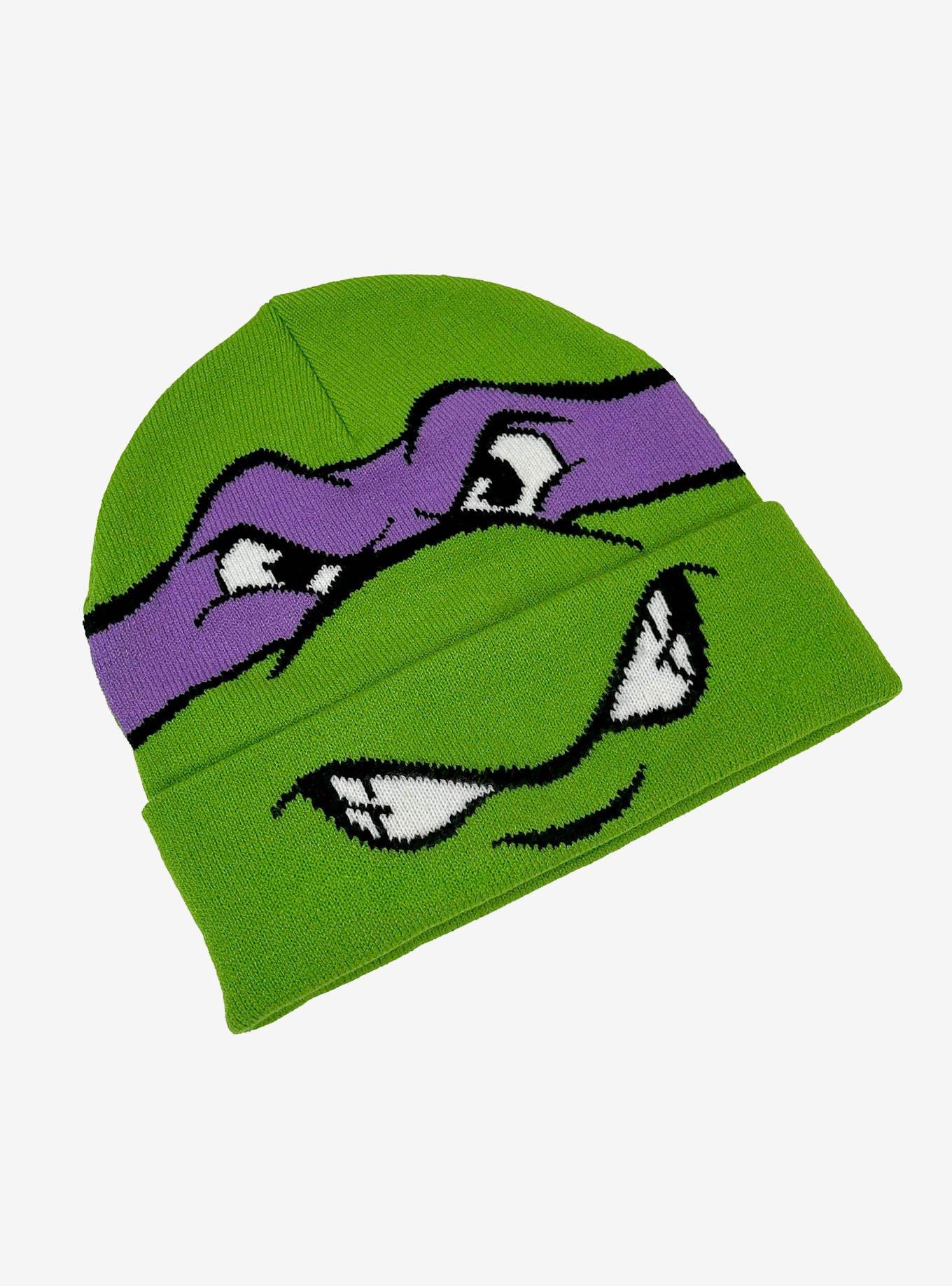 Teenage Mutant Ninja Turtles Donatello Face Acrylic Knit Beanie, , alternate