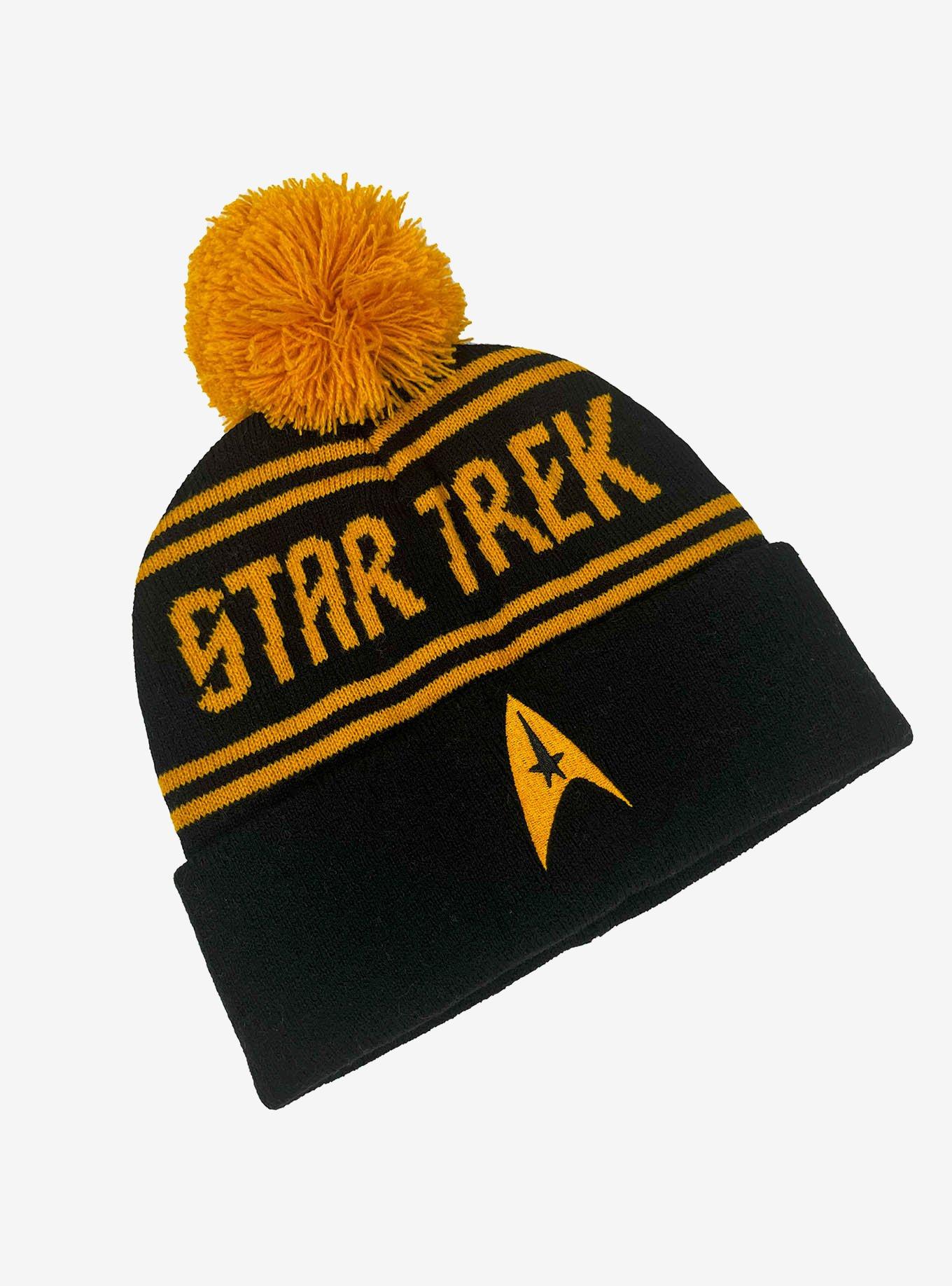 Star Trek Command Acrylic Knit Beanie With Pom, , alternate