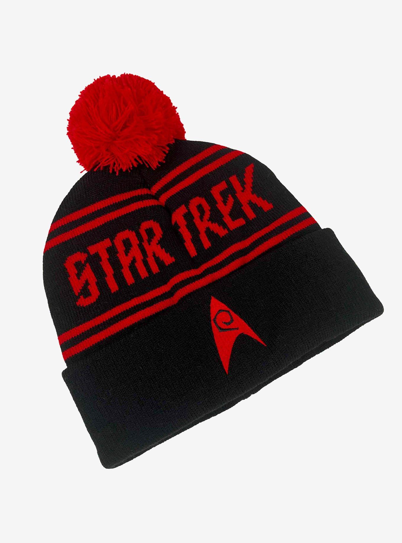 Star Trek Engineering Acrylic Knit Beanie With Pom, , alternate