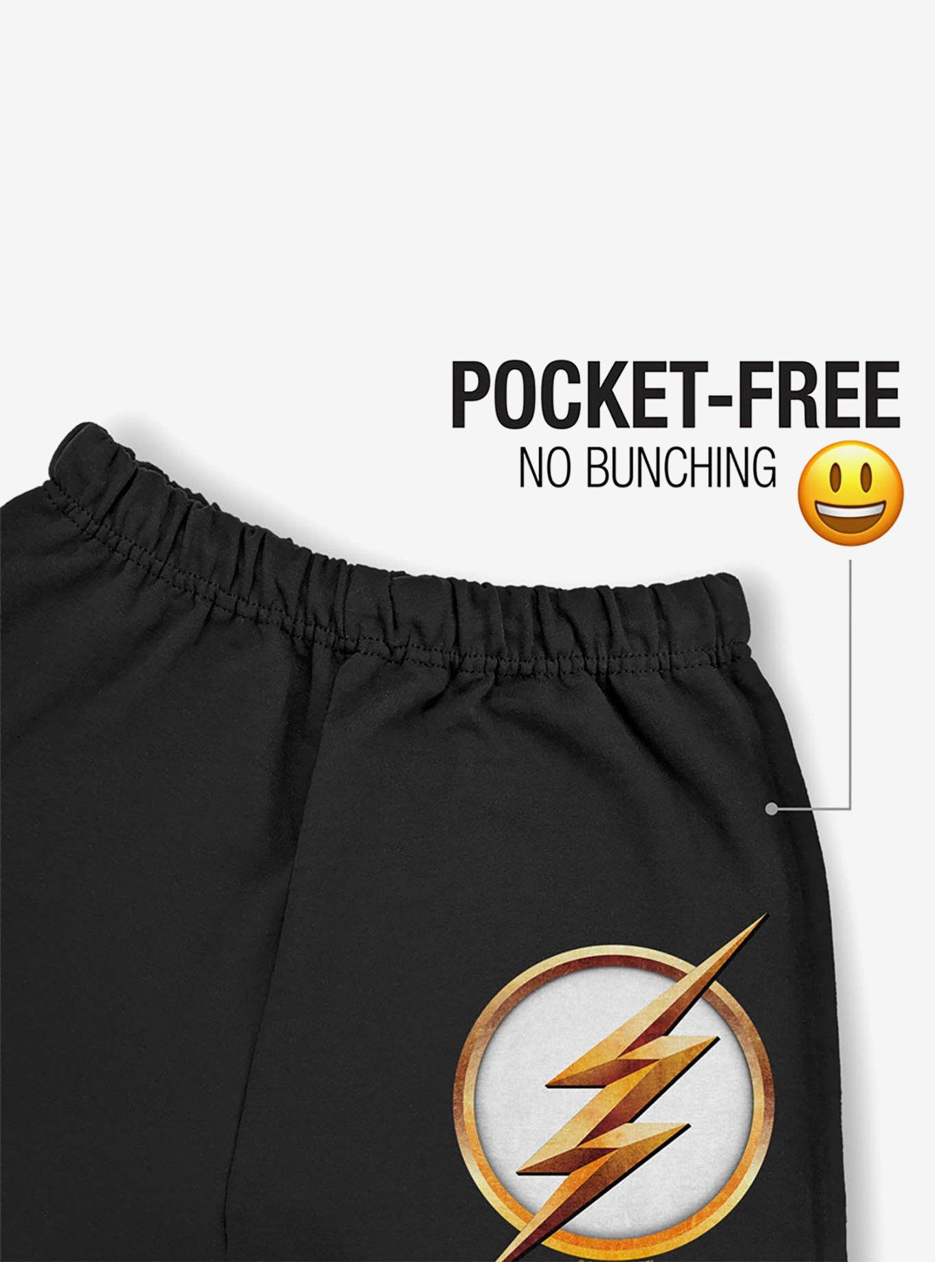 DC Comics The Flash Season 4 Logo Sweatpants, BLACK, alternate