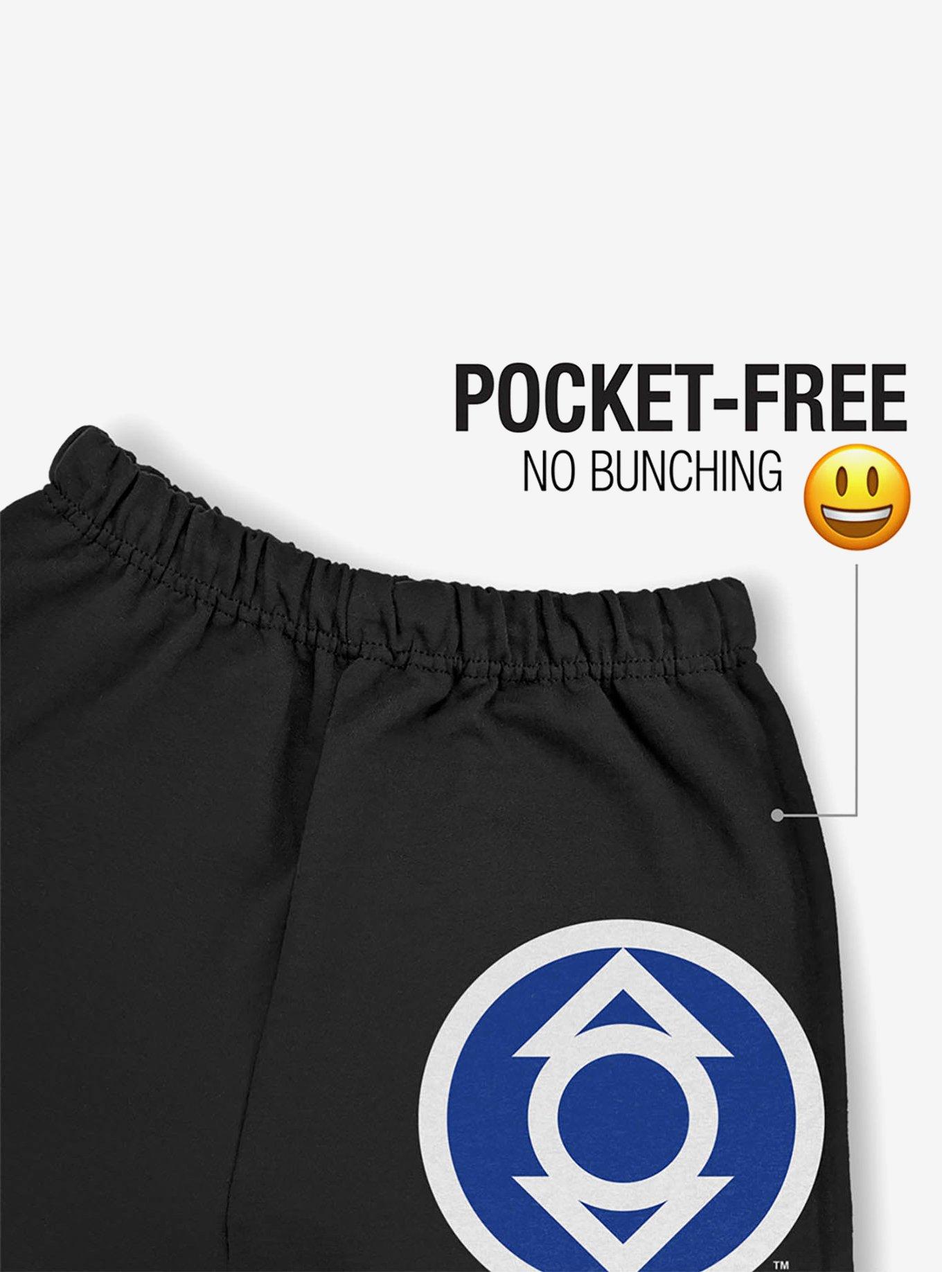 DC Comics Green Lantern Core Blackest Night Indigo Lantern Sweatpants, BLACK, alternate