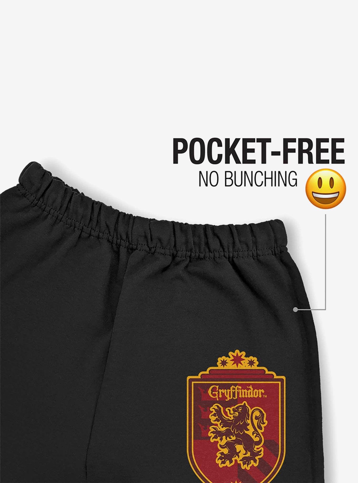 Harry Potter Gryffindor Plaid Sigil Sweatpants, BLACK, alternate