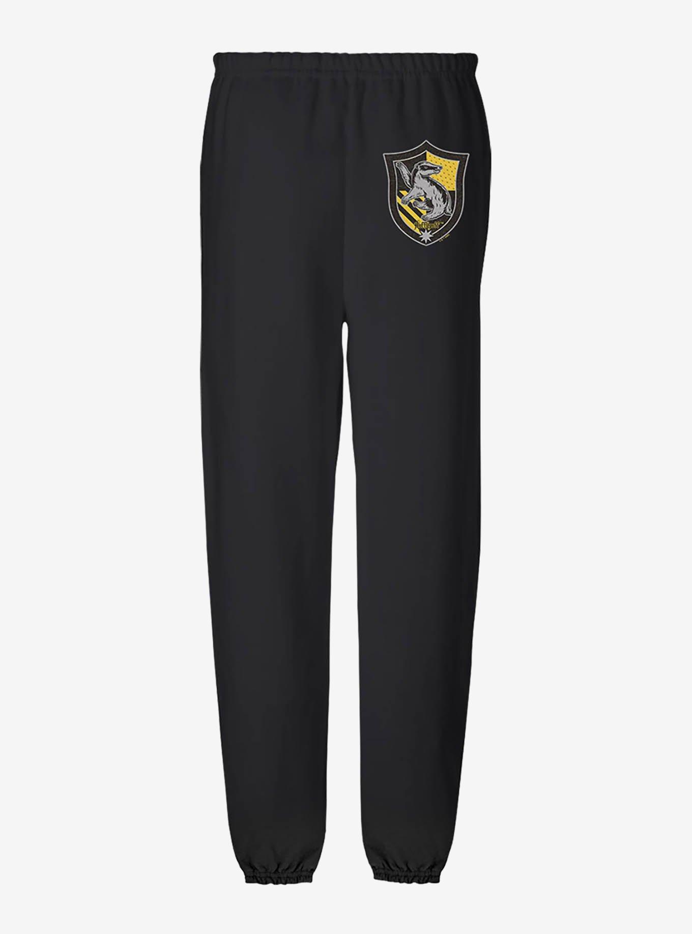 Harry Potter Hufflepuff Plaid Sigil Sweatpants, , hi-res