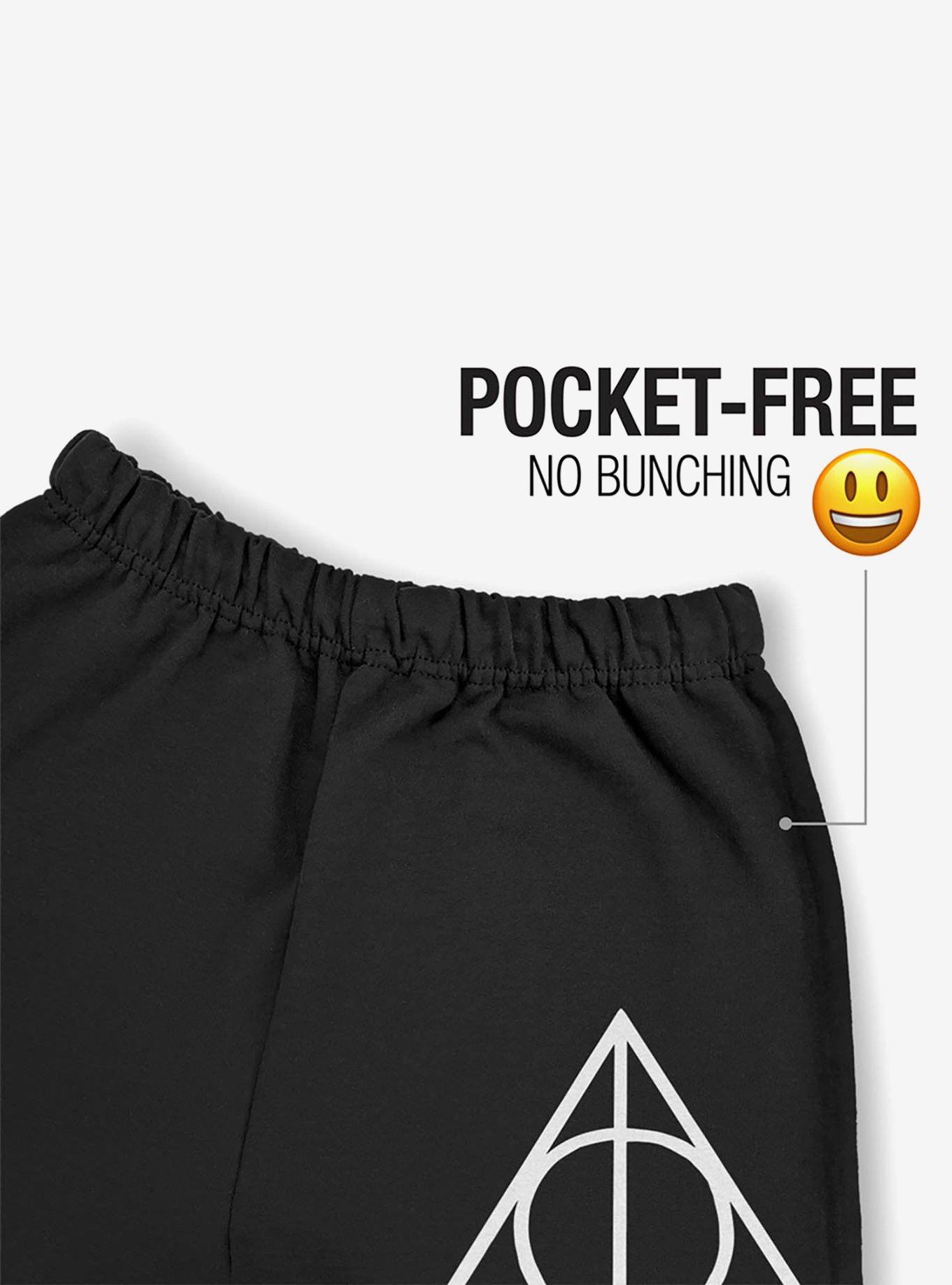 Harry Potter Deathly Hallows Symbol Sweatpants, BLACK, alternate