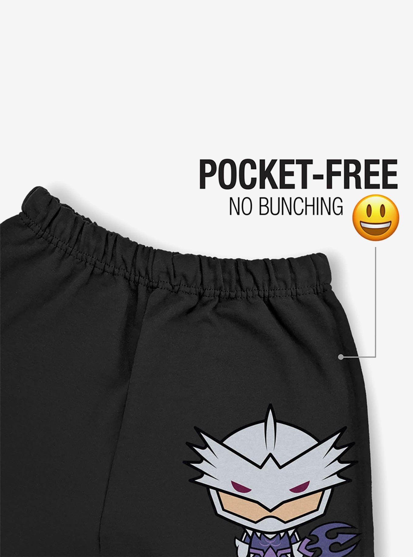DC Comics Aquaman Movie Ocean Master Chibi Character Sweatpants, BLACK, alternate