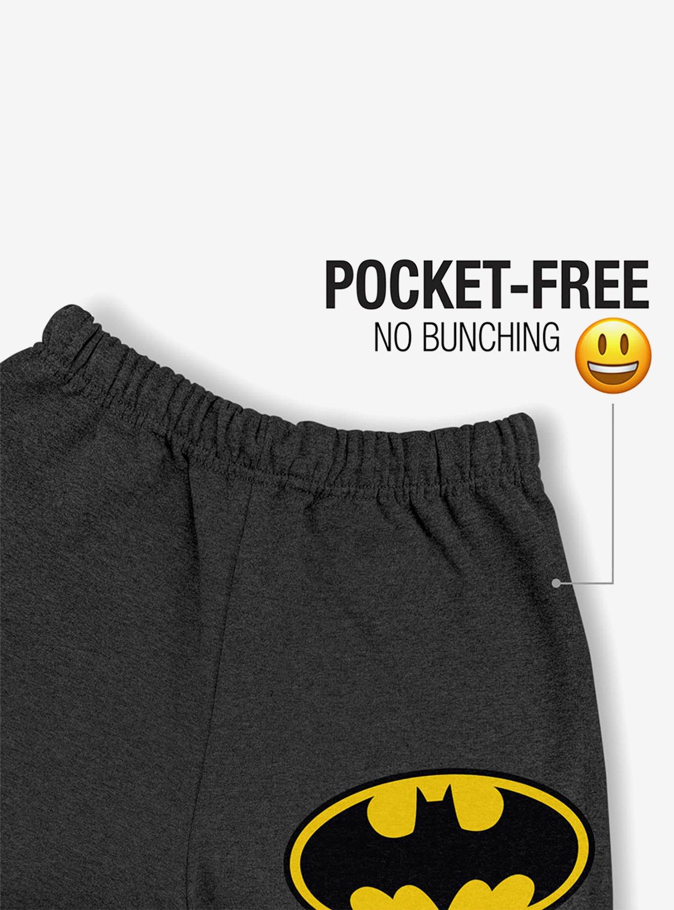 DC Comics Batman Classic Bat Shield Logo Sweatpants, CHARCOAL HEATHER, alternate