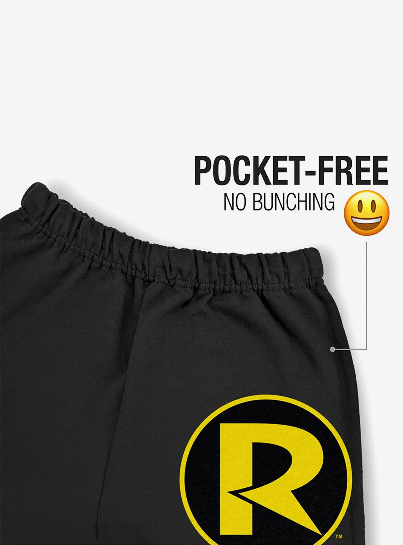 DC Comics Batman Robin Logo Sweatpants, BLACK, alternate