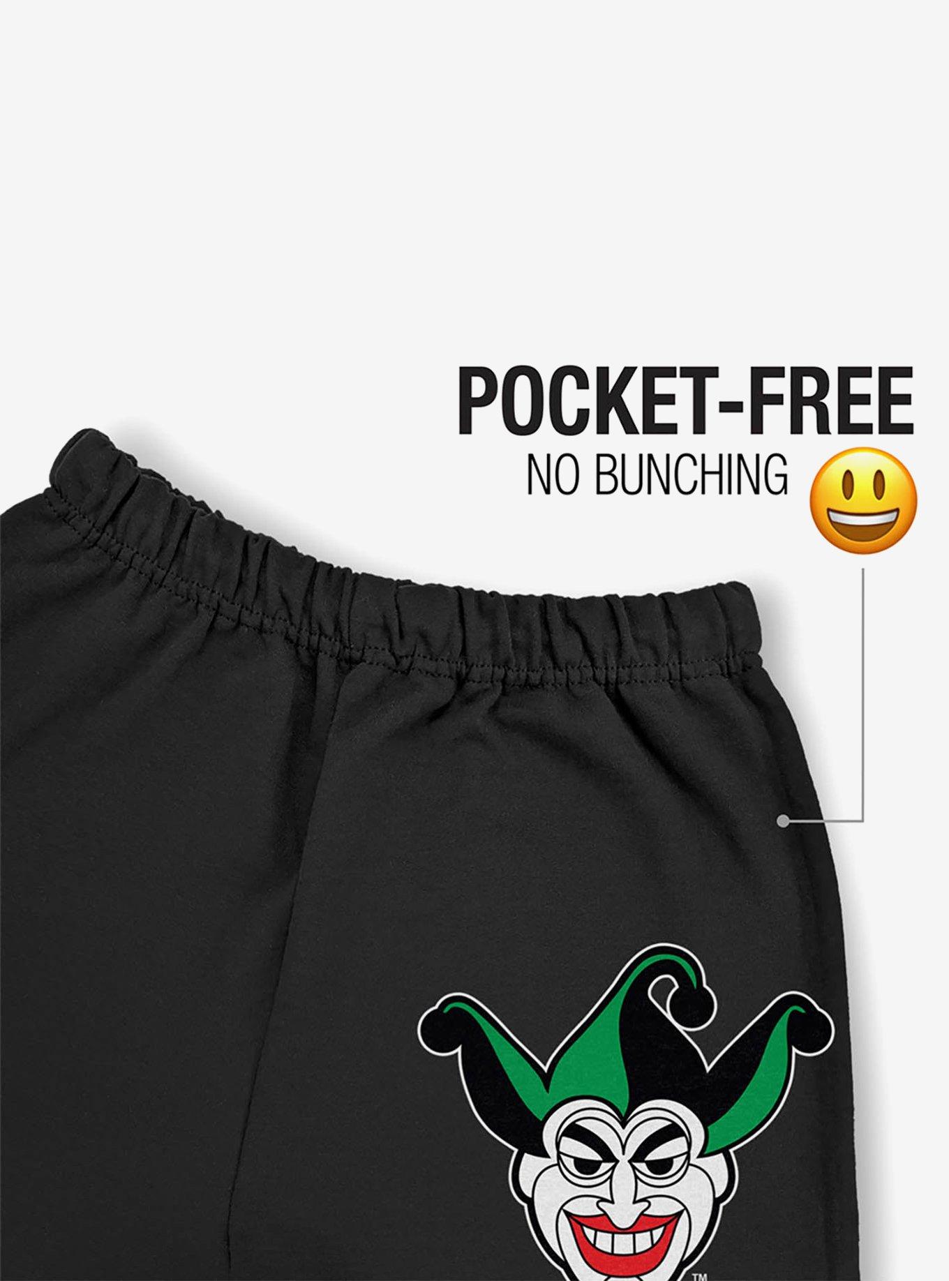 DC Comics Joker Symbol Sweatpants, BLACK, alternate