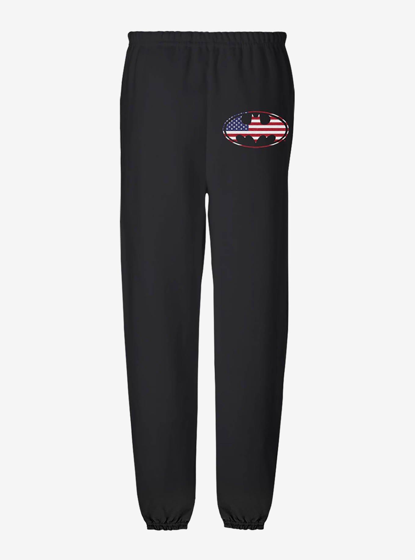 DC Comics Batman USA Flag Shield Logo Sweatpants, , hi-res
