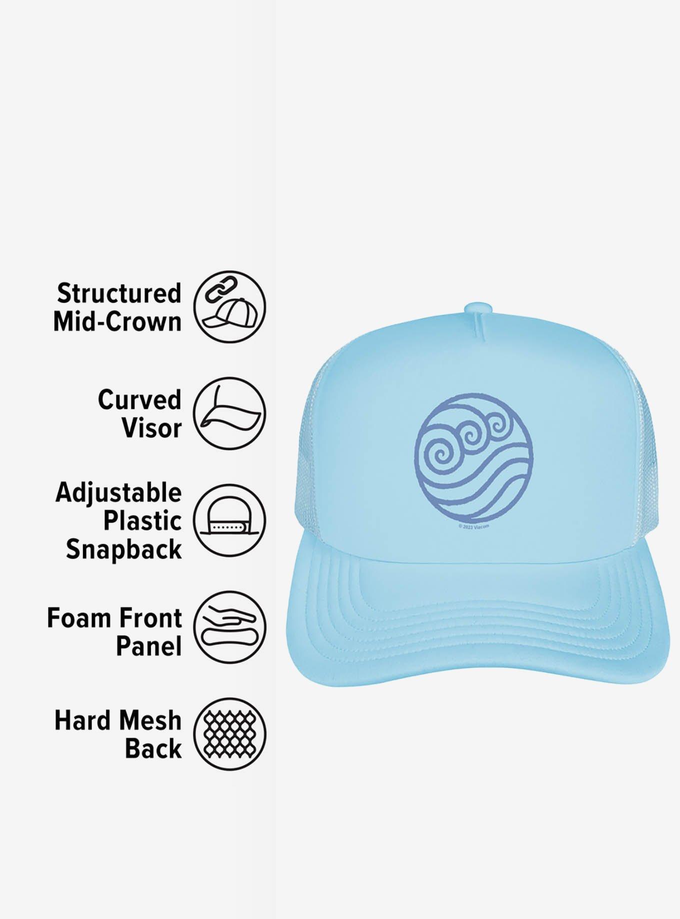 Avatar: The Last Airbender Water Bending Symbol Foam Trucker Hat, , alternate